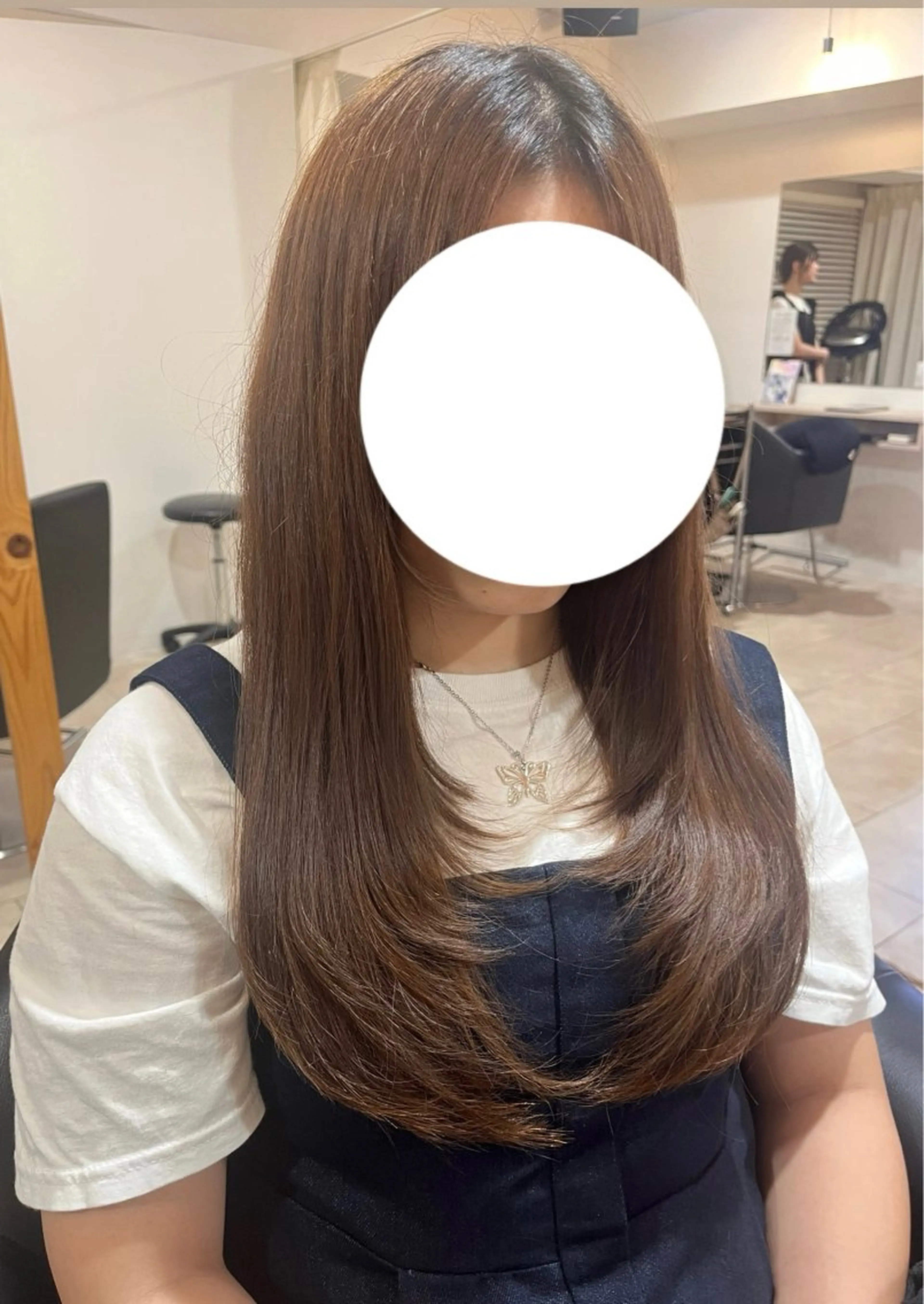 ロング レイヤーカット 骨格/顔型/パーソナ ルカラー診断/中野のヘアスタイル