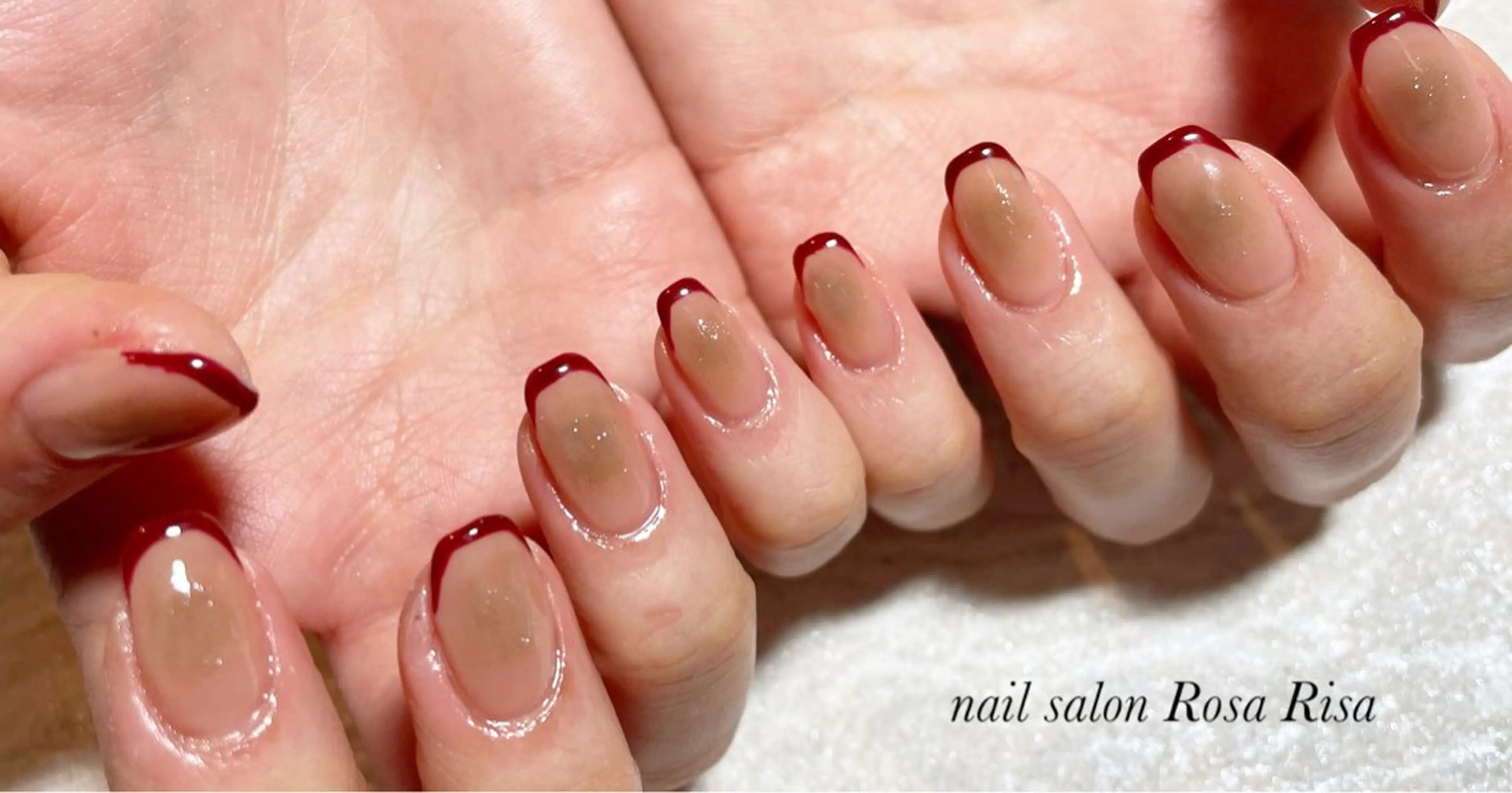 ネイル チークネイル フレンチネイル ネイルスタジオ シェイクユアハンズのネイルデザイン