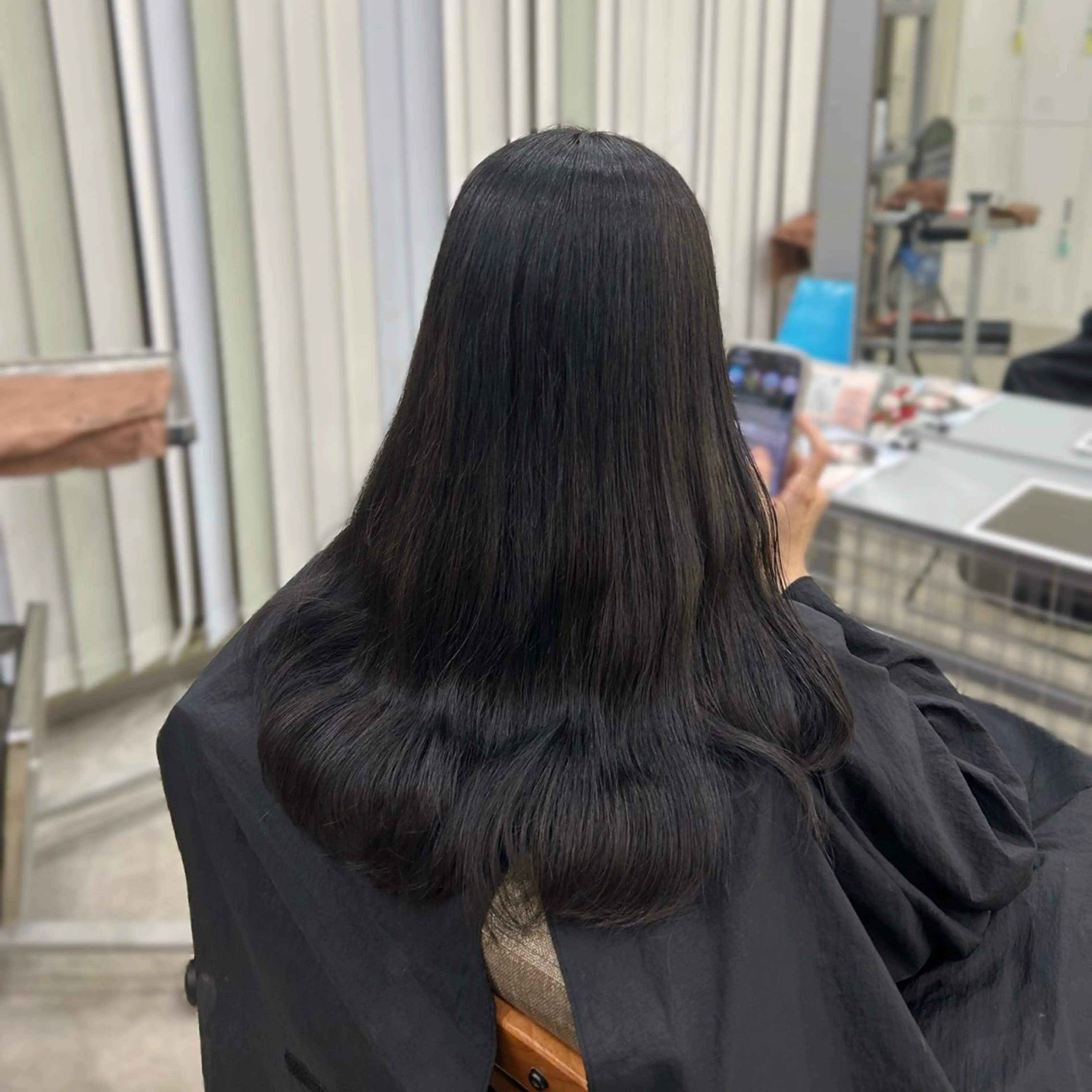 ロング トリートメント カット ヘアカラー トリートメント MIDORI🎀 透明感/ベージュのヘアスタイル