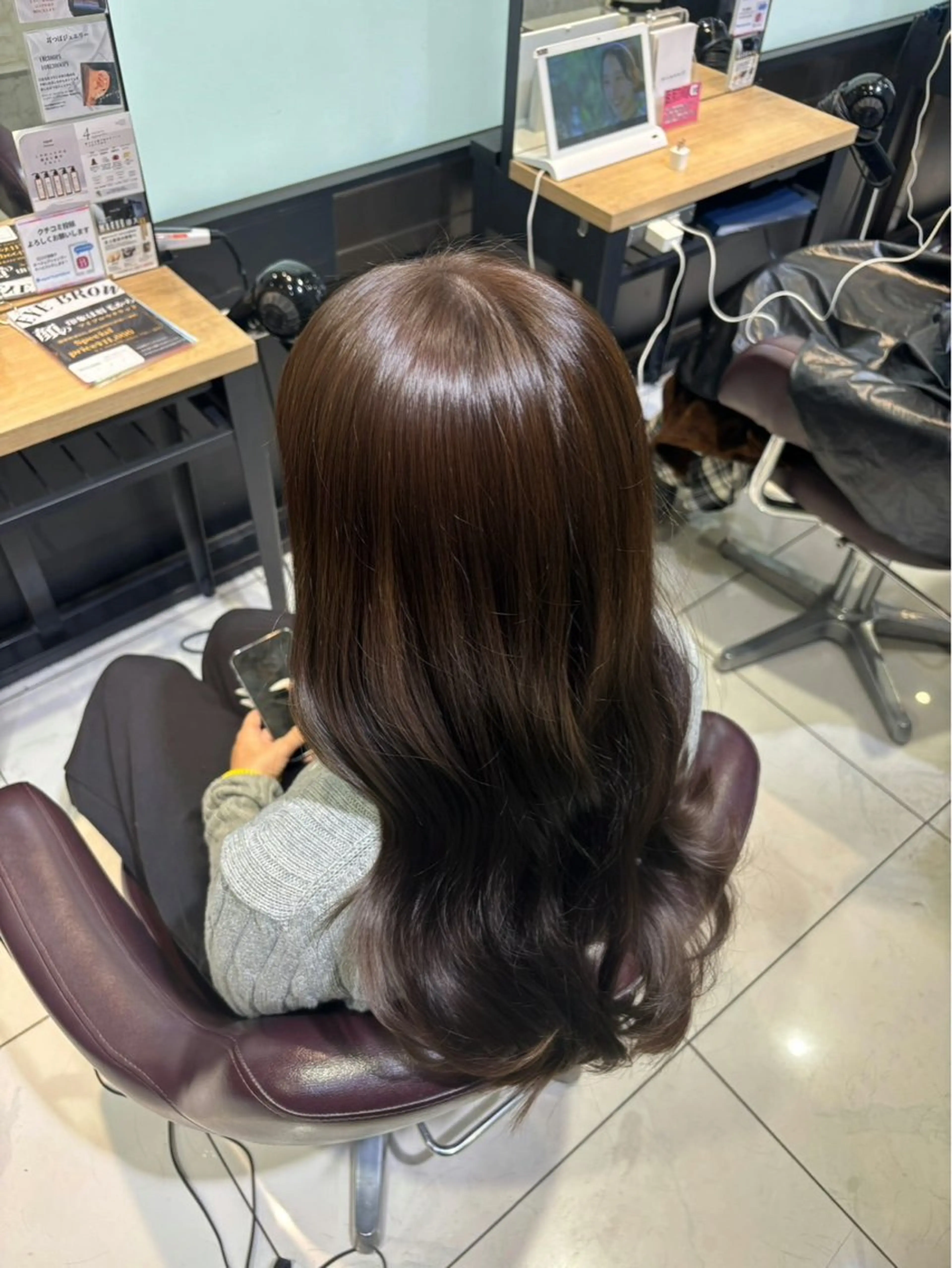 ロング 髪質改善 💠 韓国風うる艶/シオリのヘアスタイル