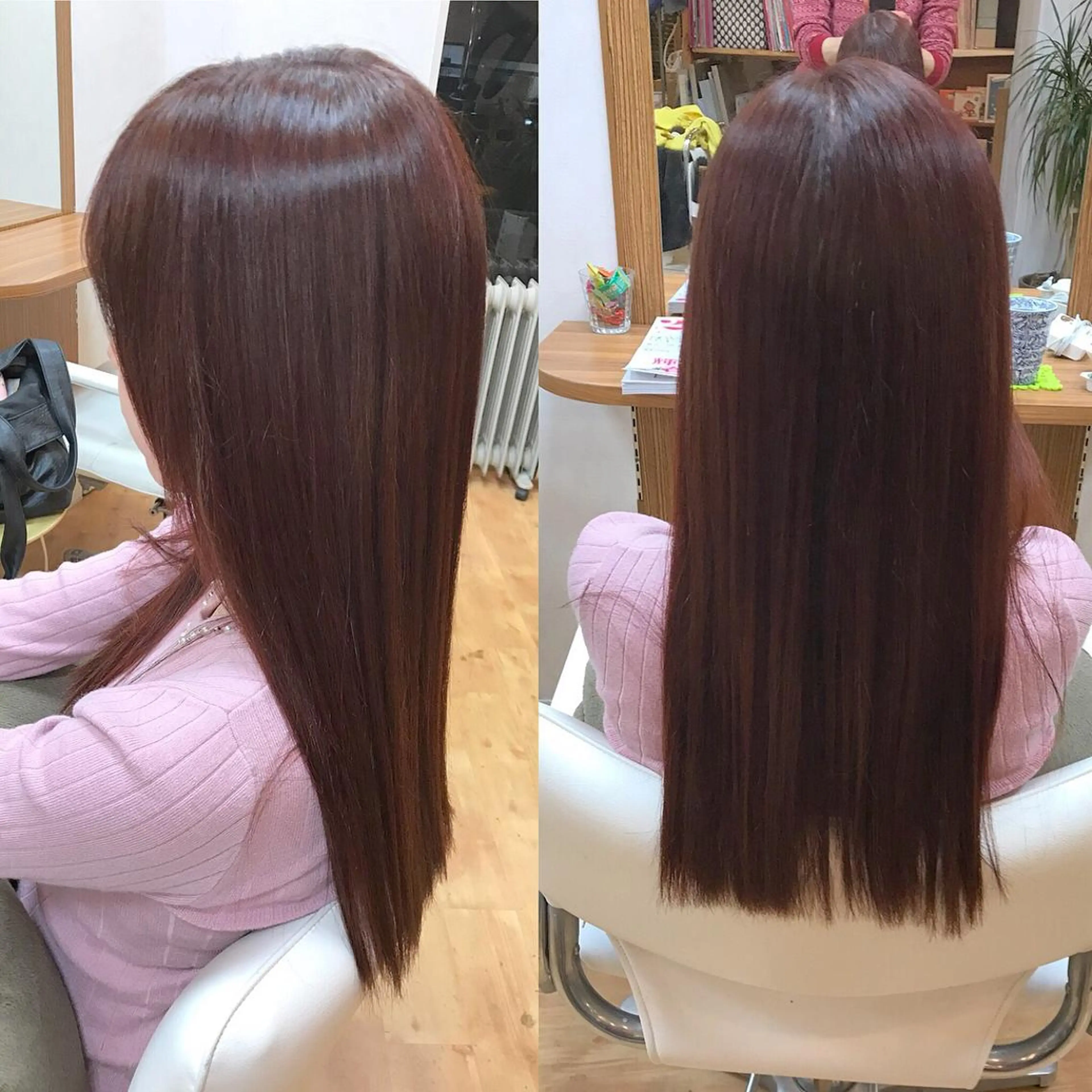 ロング カラー パーマ 縮毛矯正 縮毛矯正◇髪質 改善✨松下直揮のヘアスタイル