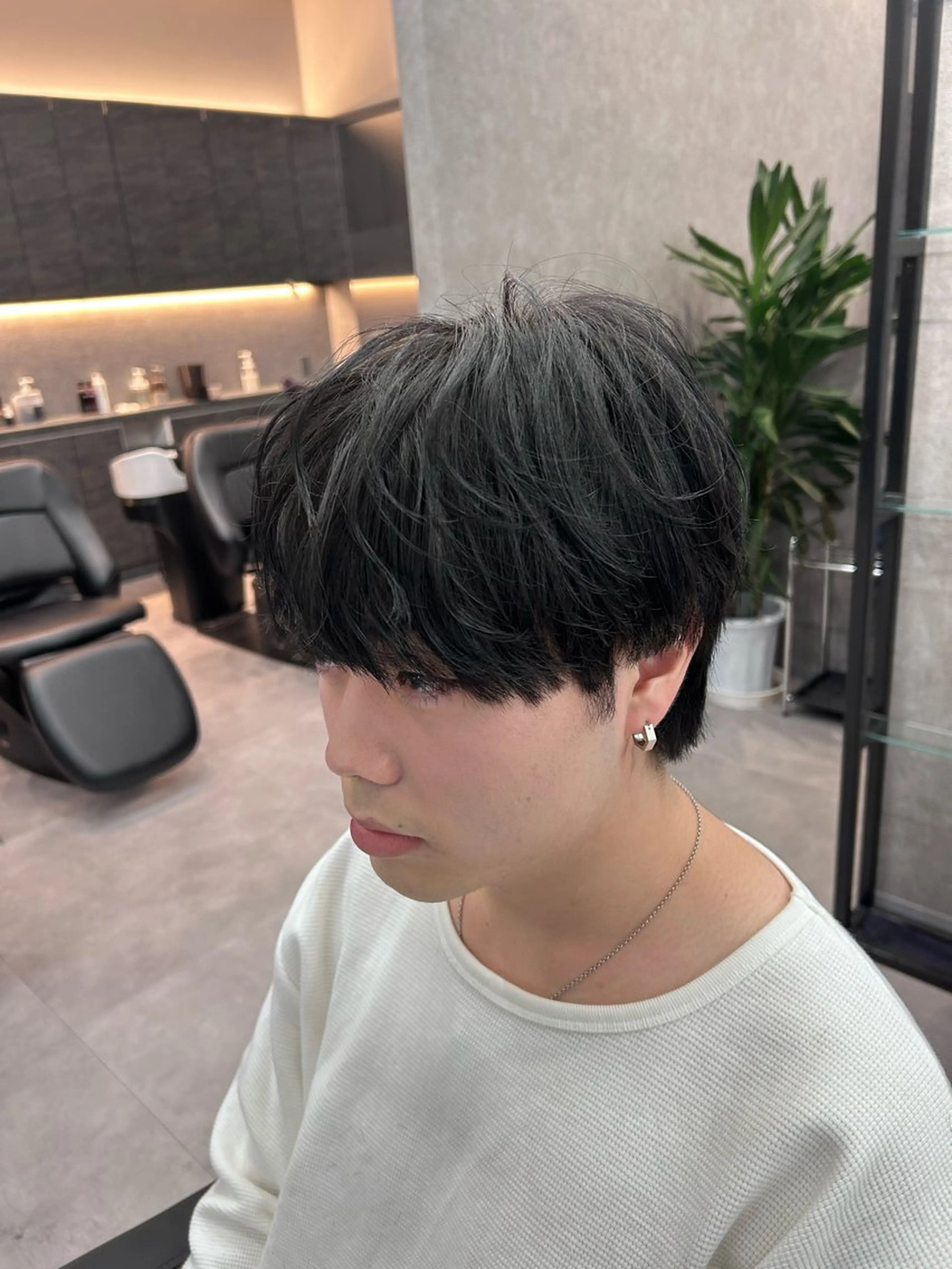 ショート カラー パーマ メンズ マッシュ メンズパーマ カット パーマ メンズ特化 👑YUTAのヘアスタイル