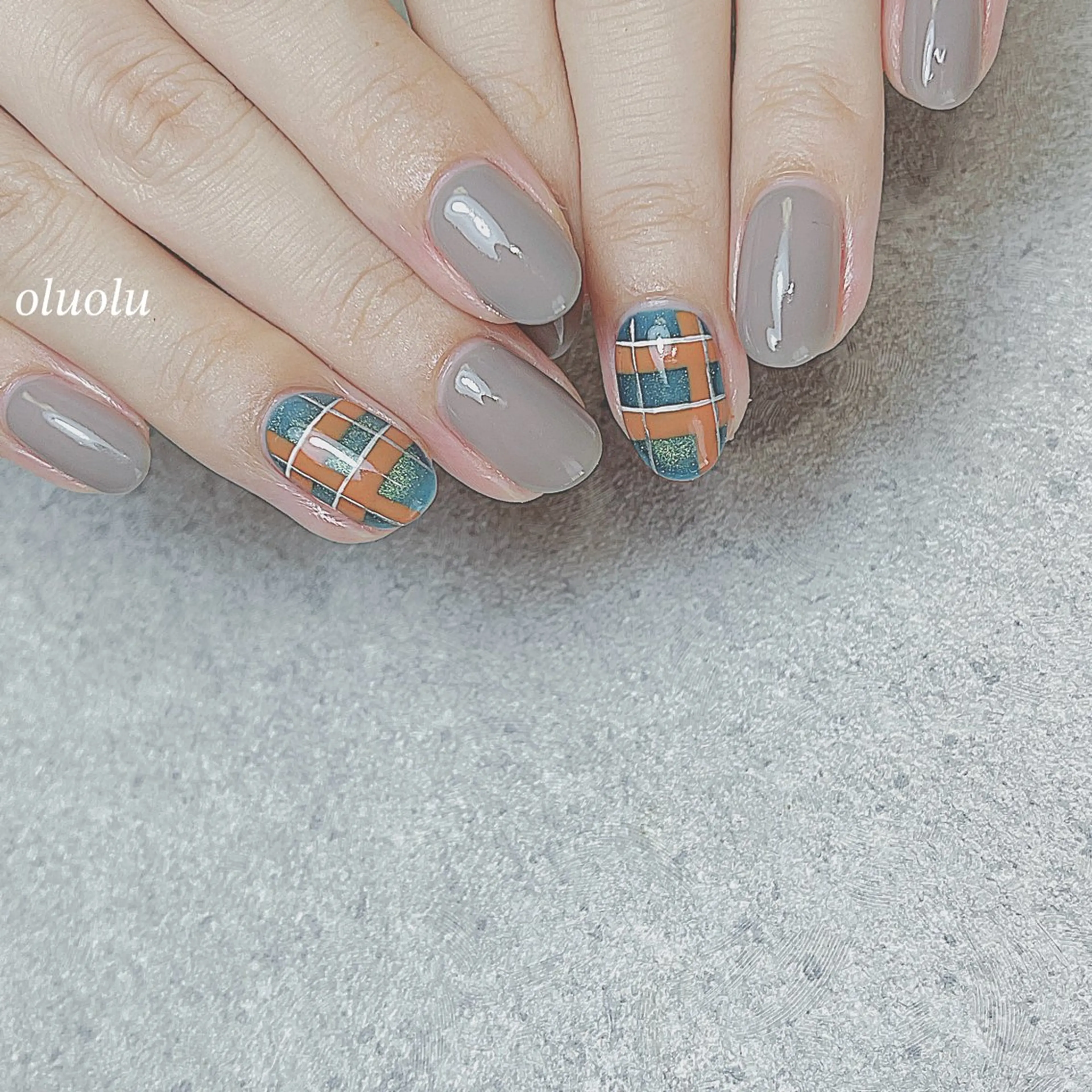 ネイル アートネイル フットネイル マグネットネイル 大村 紬華のネイルデザイン