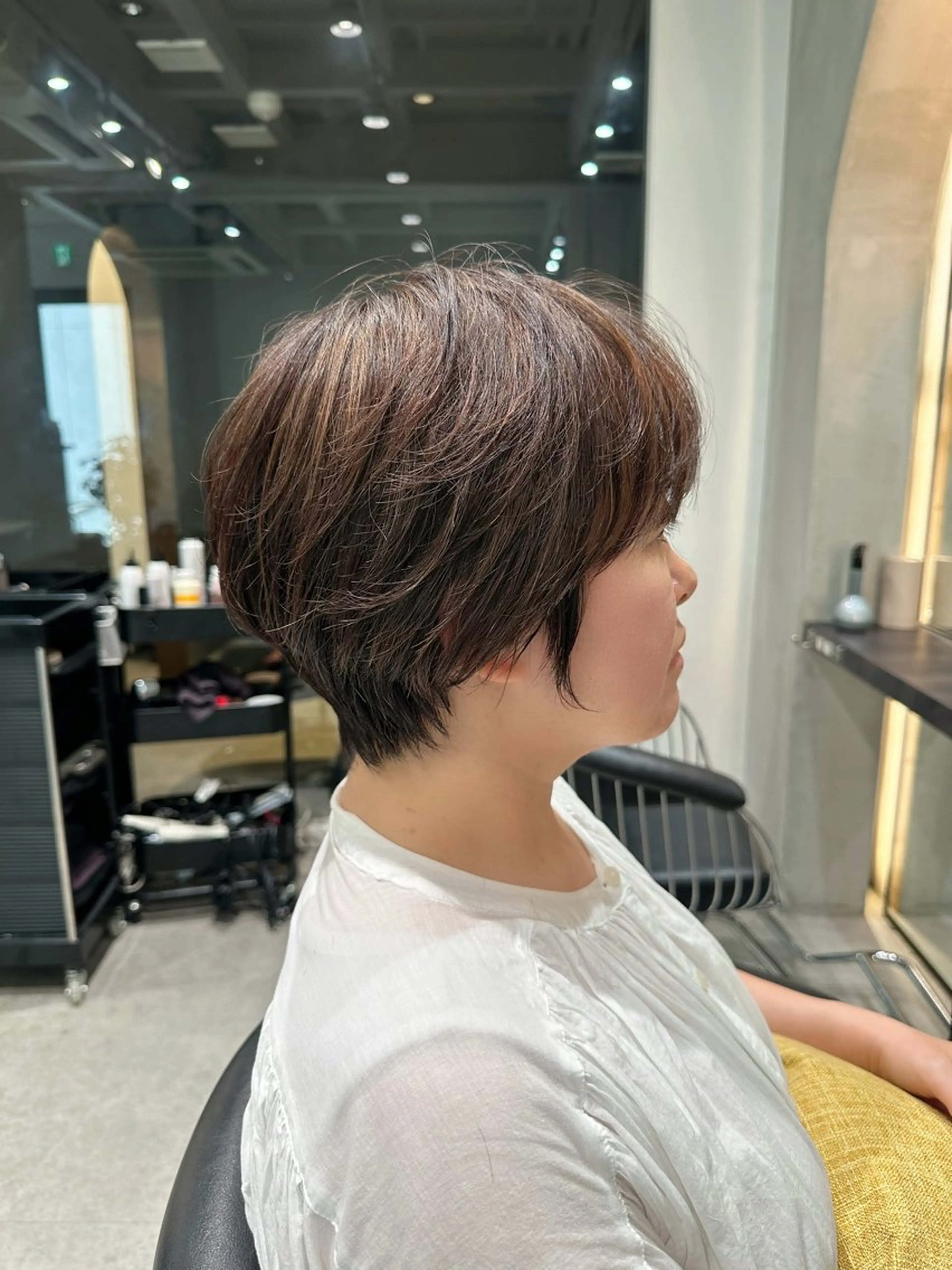 ショート ボブ 顔周りカット 髪質改善 ショートヘア 縮毛矯正 カット ヘアカラー トリートメント ヘッドスパ taiga レイヤー /髪質改善/矯正🌈のヘアスタイル