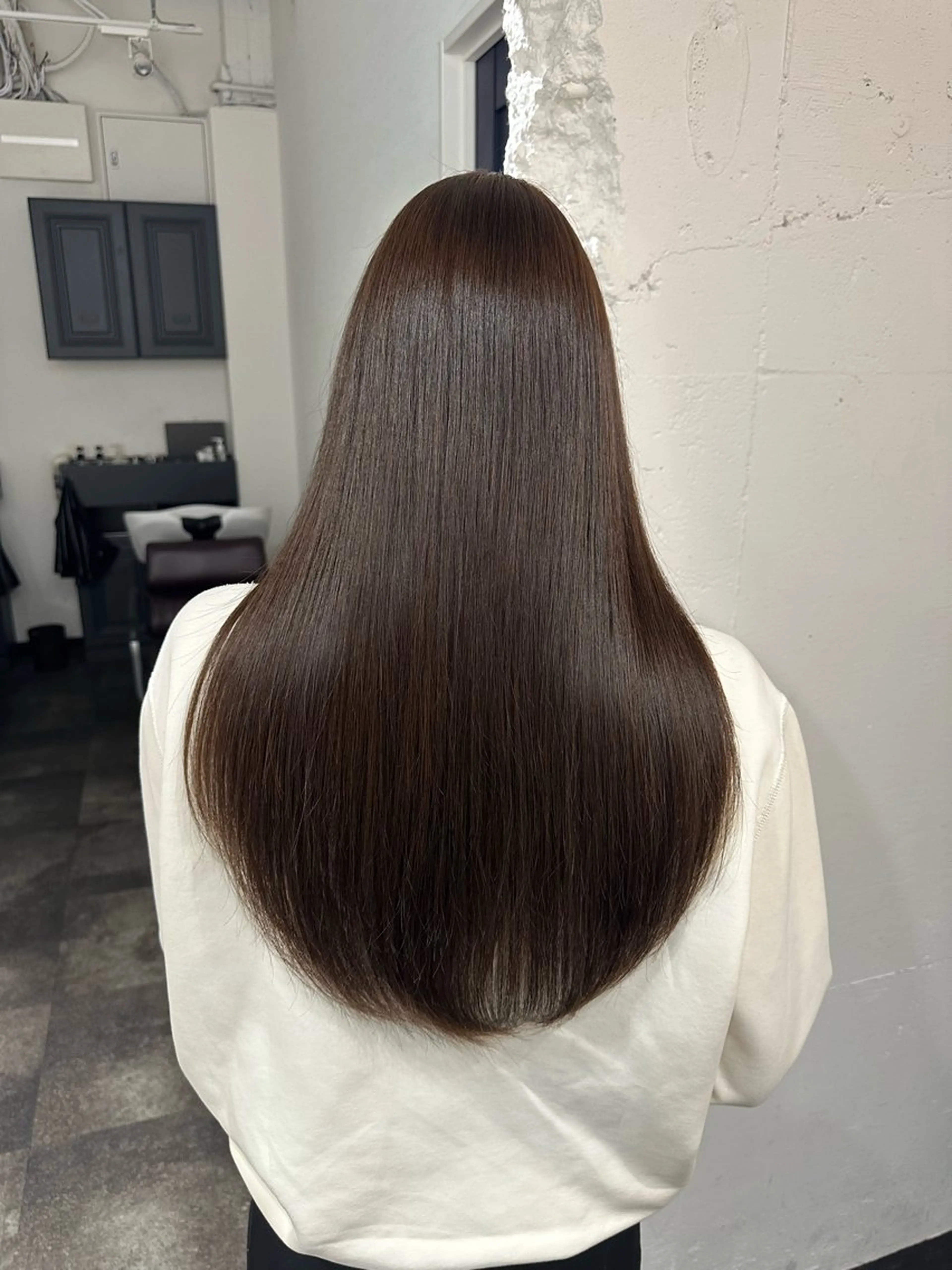 ロング 縮毛矯正 トリートメント 稲本麻衣 【韓国ヘア】のヘアスタイル