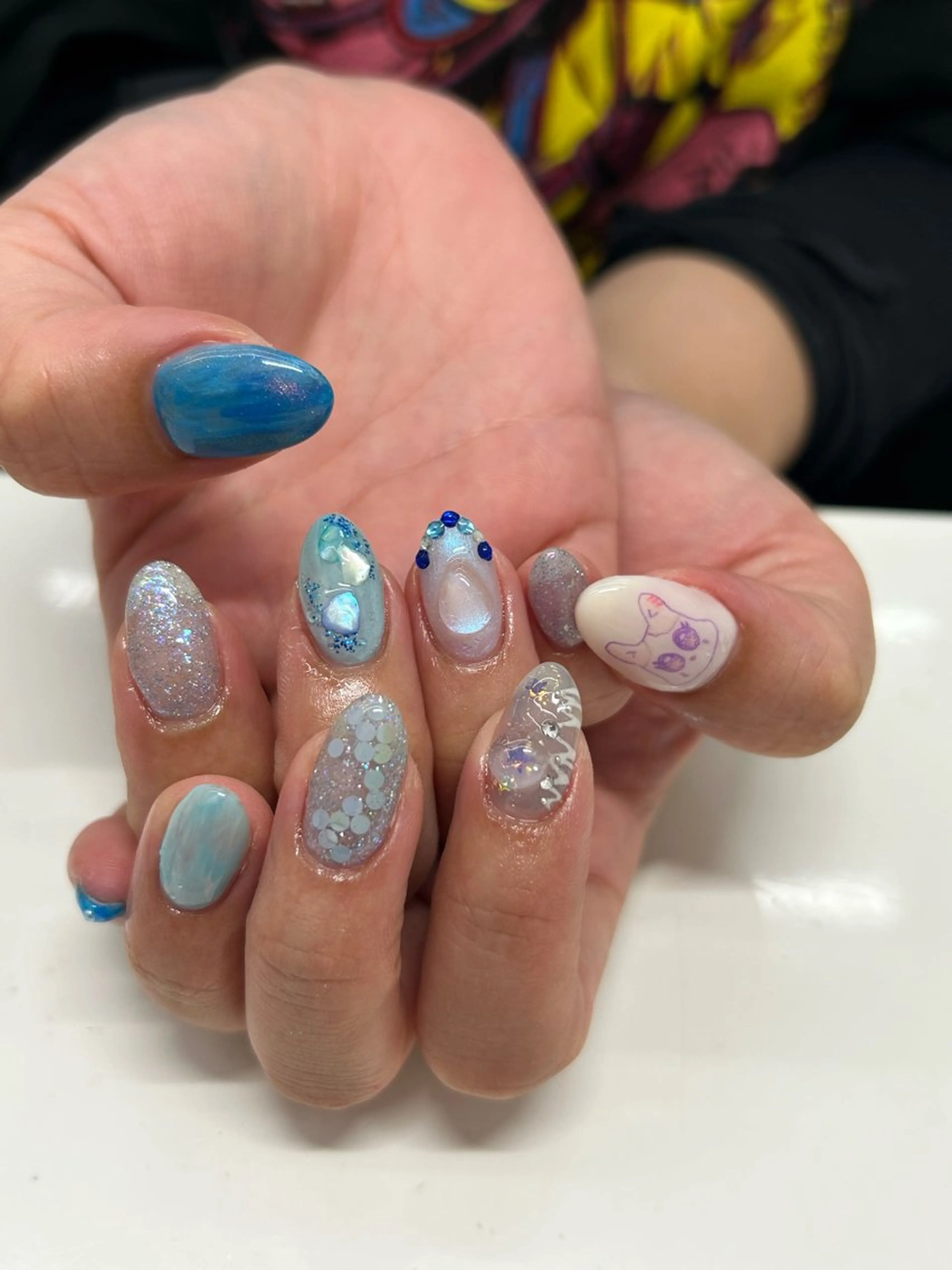ネイル ハンドネイル one nail 【推し/概念ネイル】のネイルデザイン