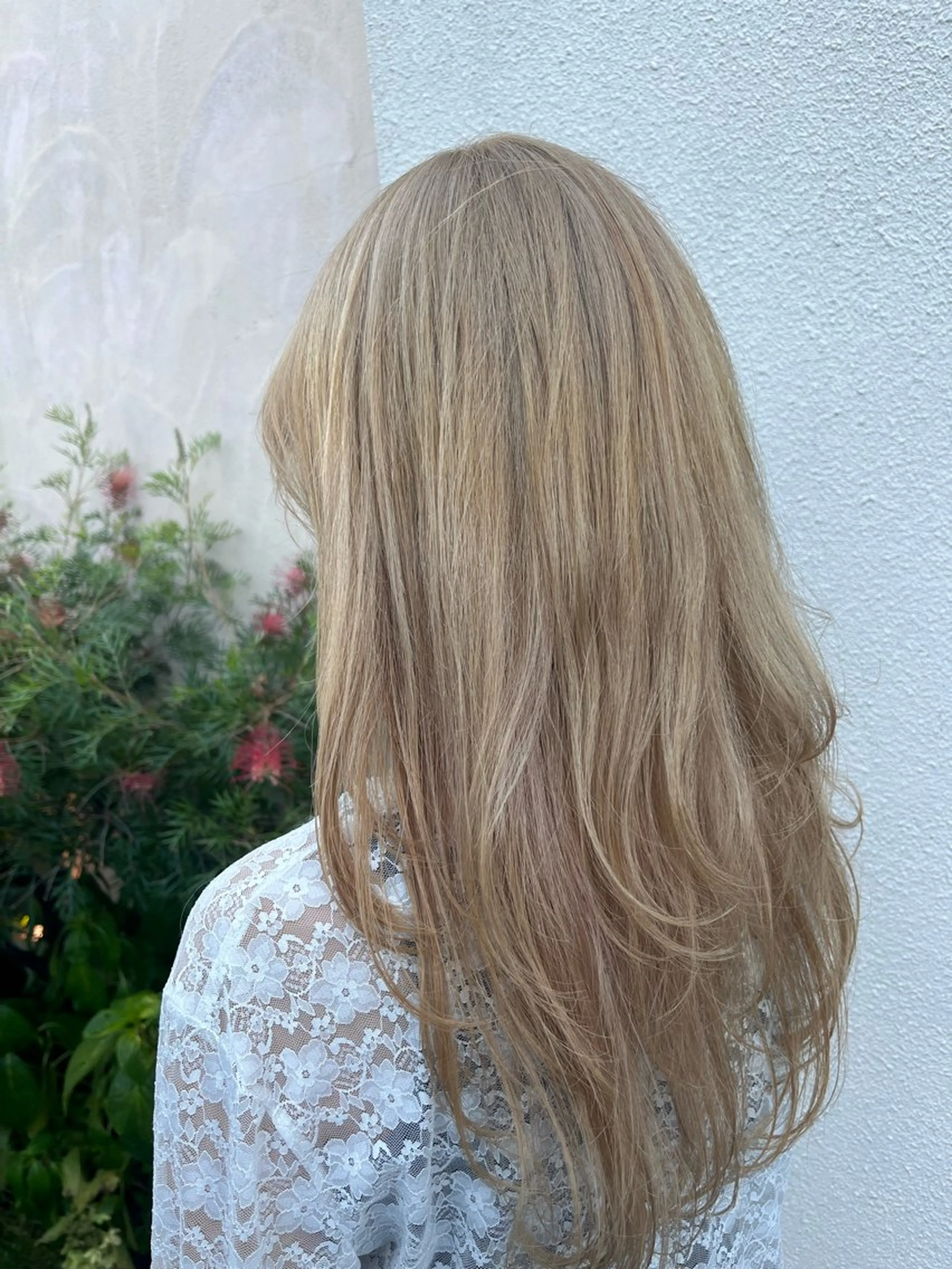 【🕊平日限定🕊️】全体ブリーチ+オンカラー+Aujuaトリートメントの写真