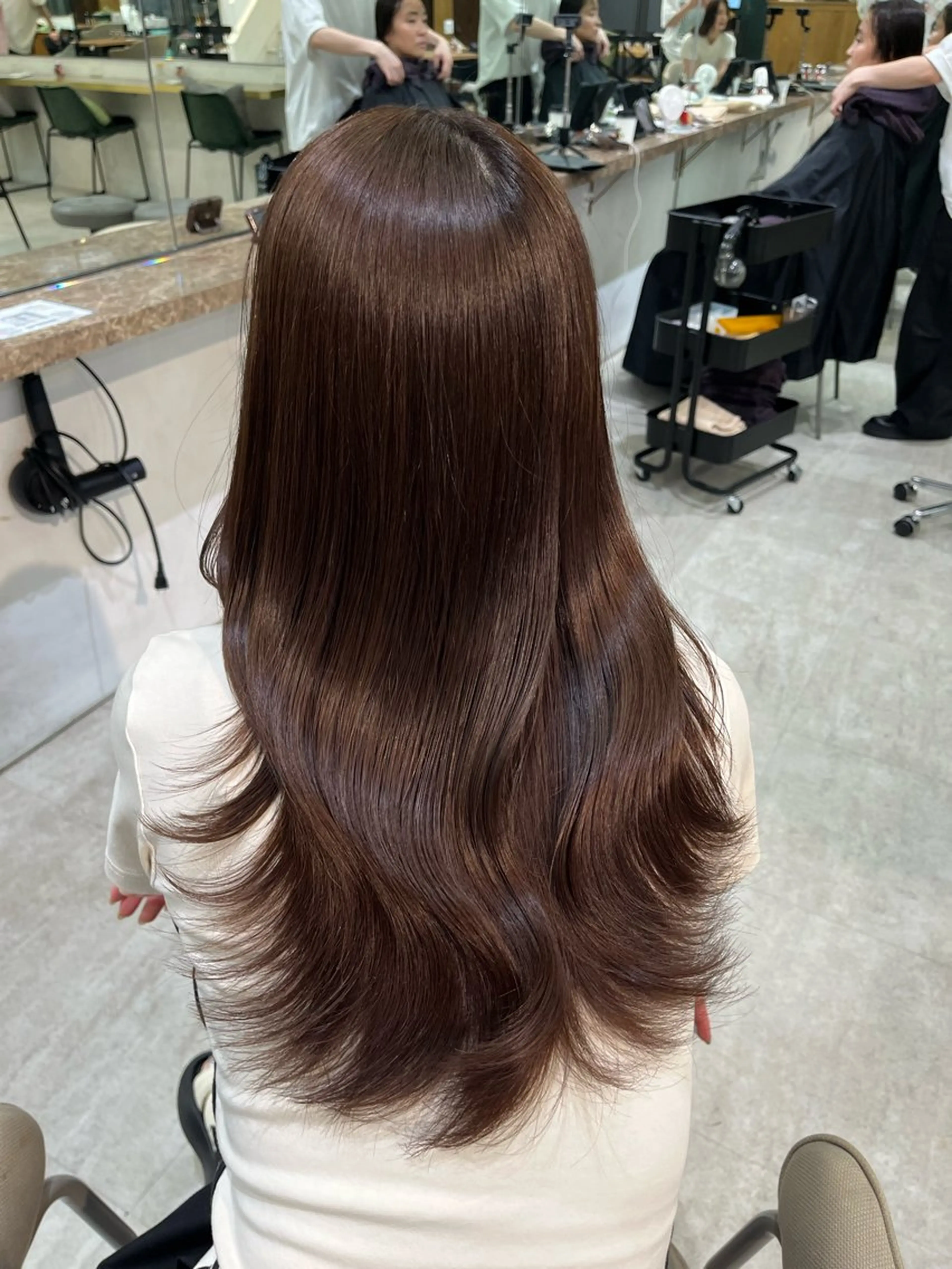 ロング 似合わせ×透明感カラ ーなら🎀マリアのヘアスタイル