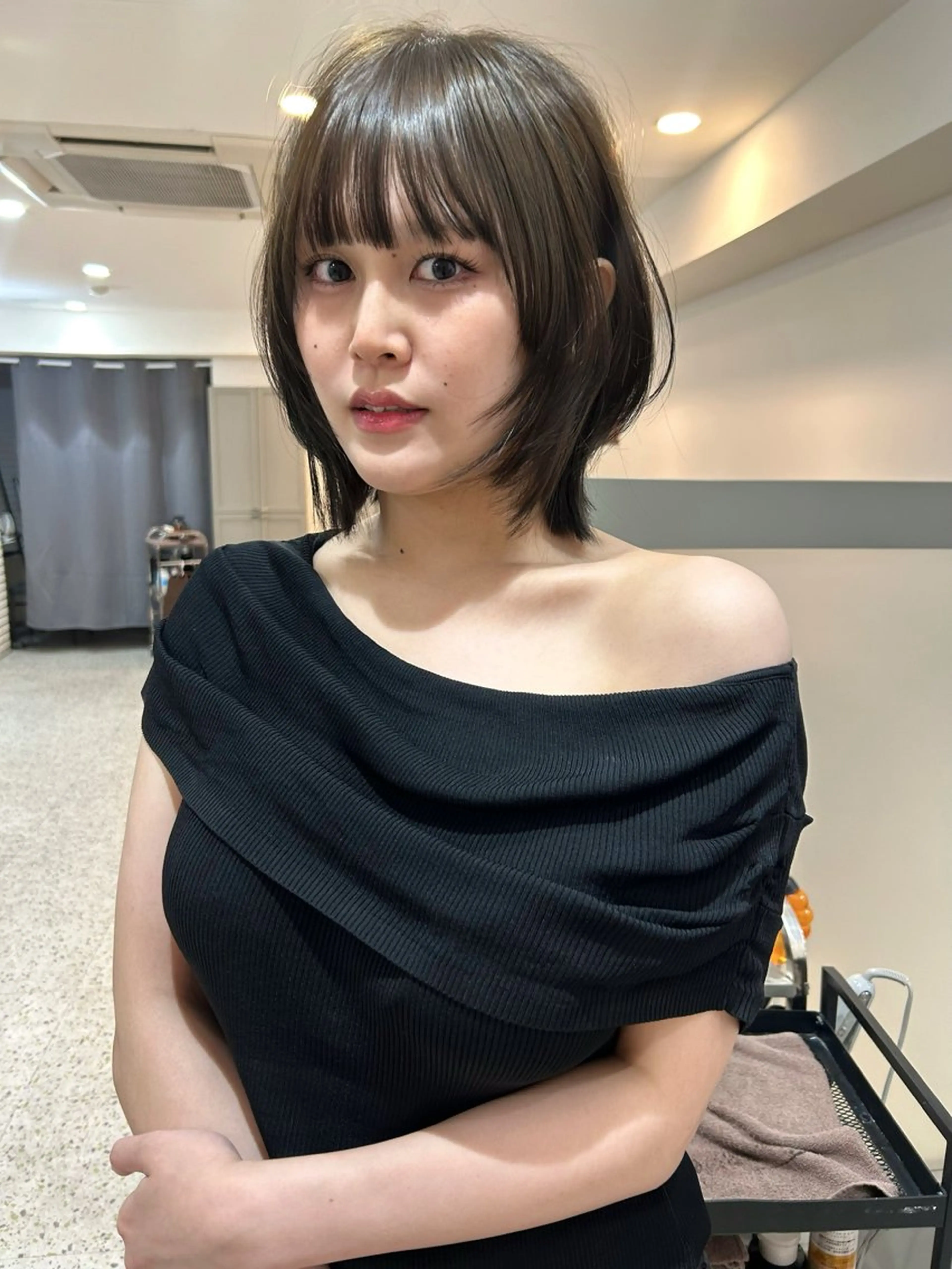 ミディアム 透明感カラー 莉々子のヘアスタイル