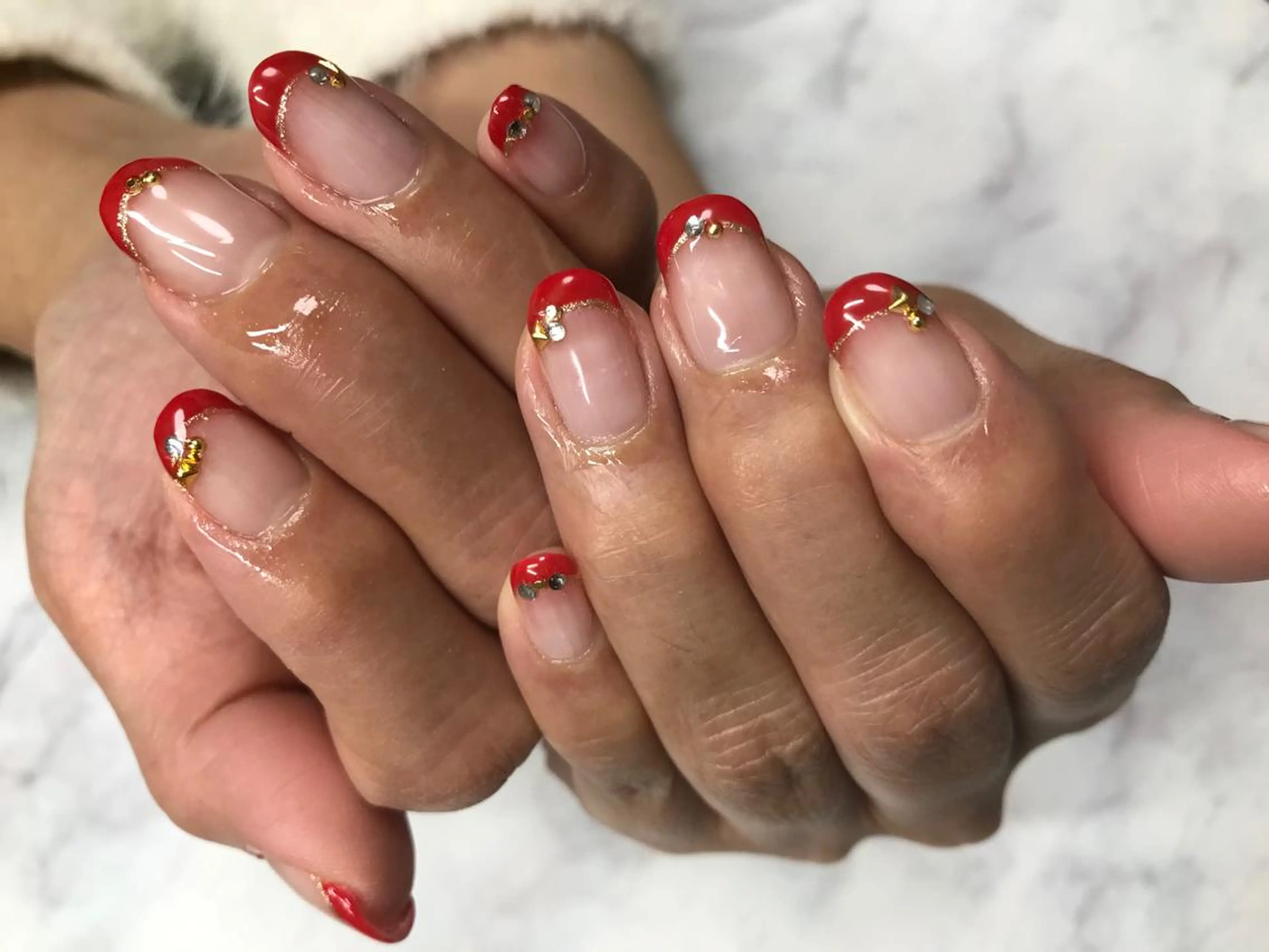 ネイル ハンドネイル Mana‪ ‪·͜· ❤︎‬のネイルデザイン