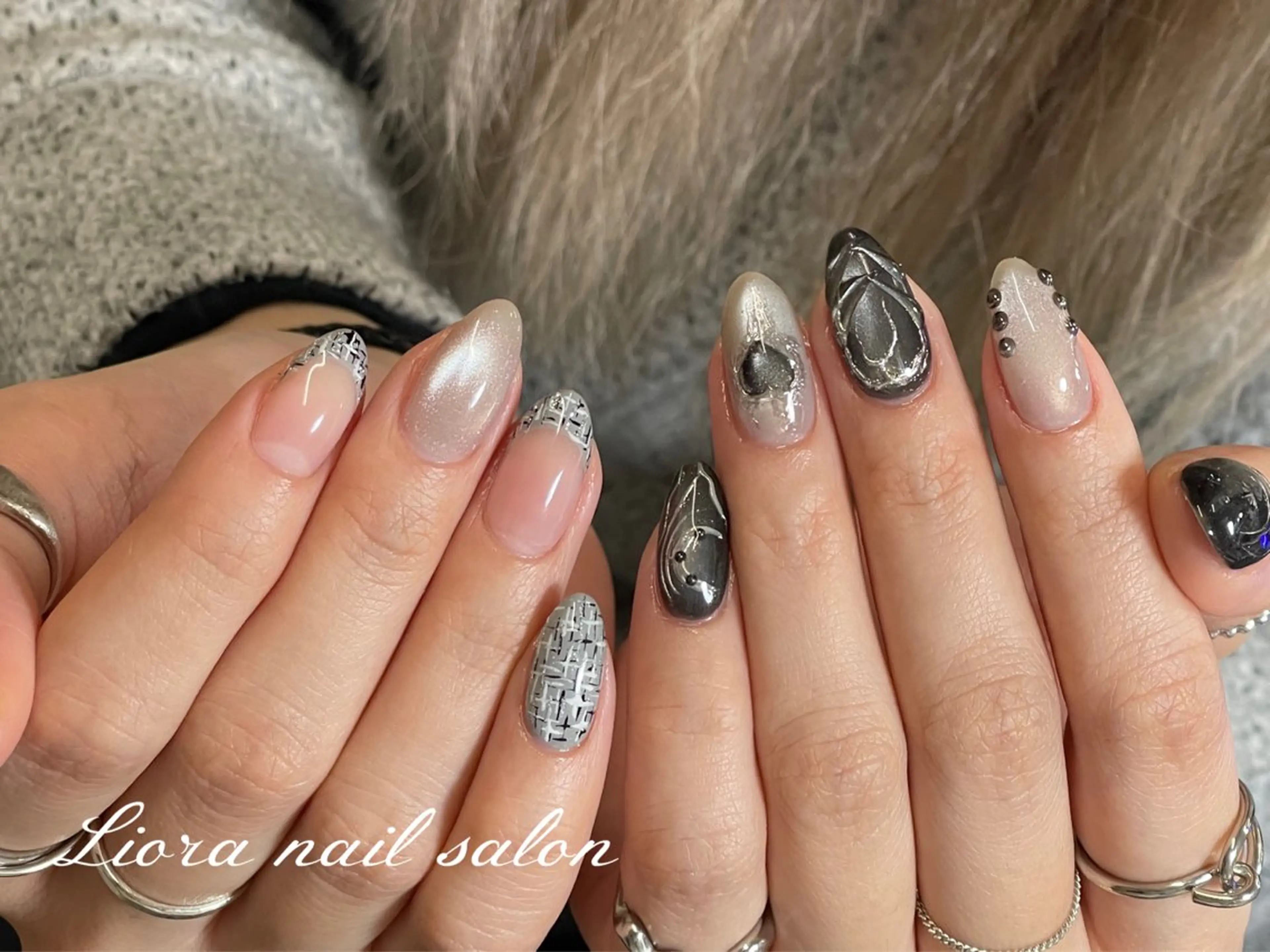 ネイル チークネイル フットネイル フレンチネイル ジェルネイル ガーリー ハンドネイル Liora nail スカルプ専門店のネイルデザイン