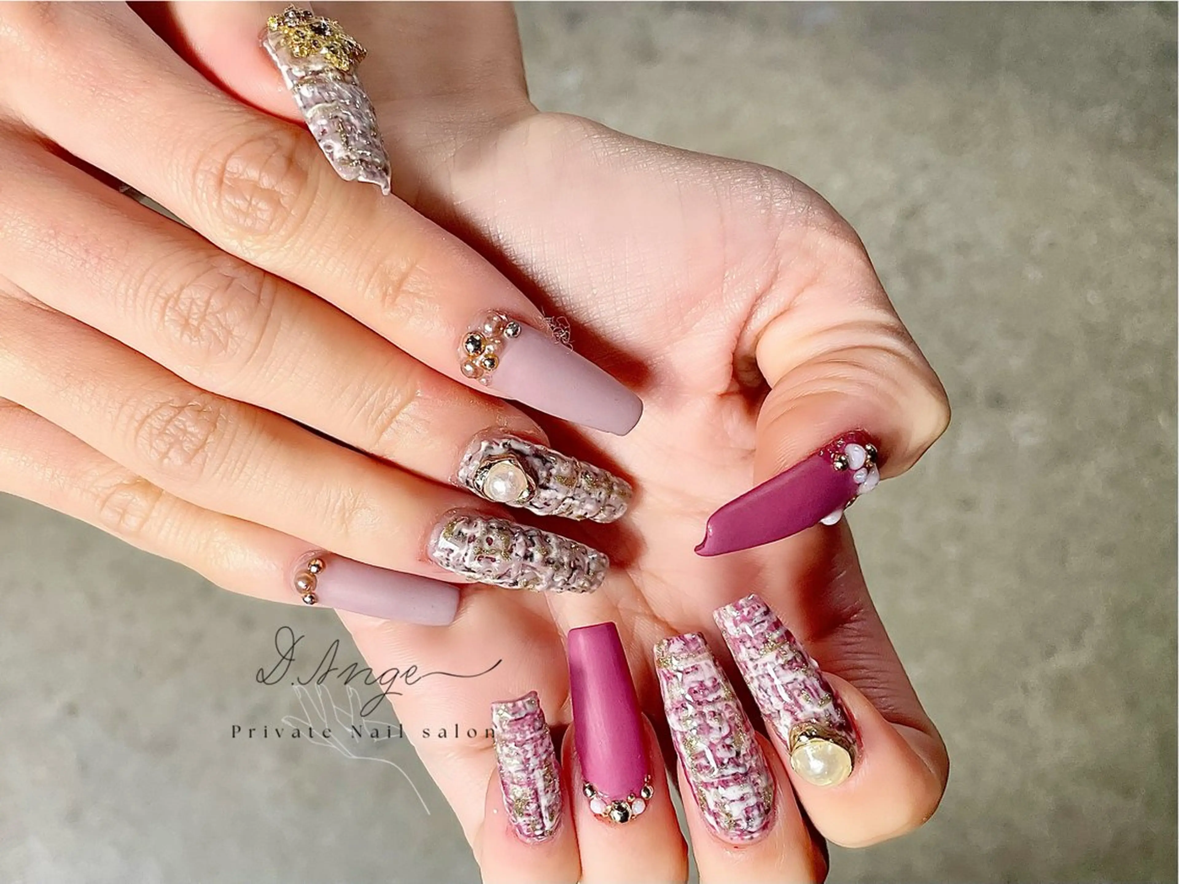 ロング ハンドネイル D.Ange Nail Salon所属・D.Ange Nailのネイルデザイン