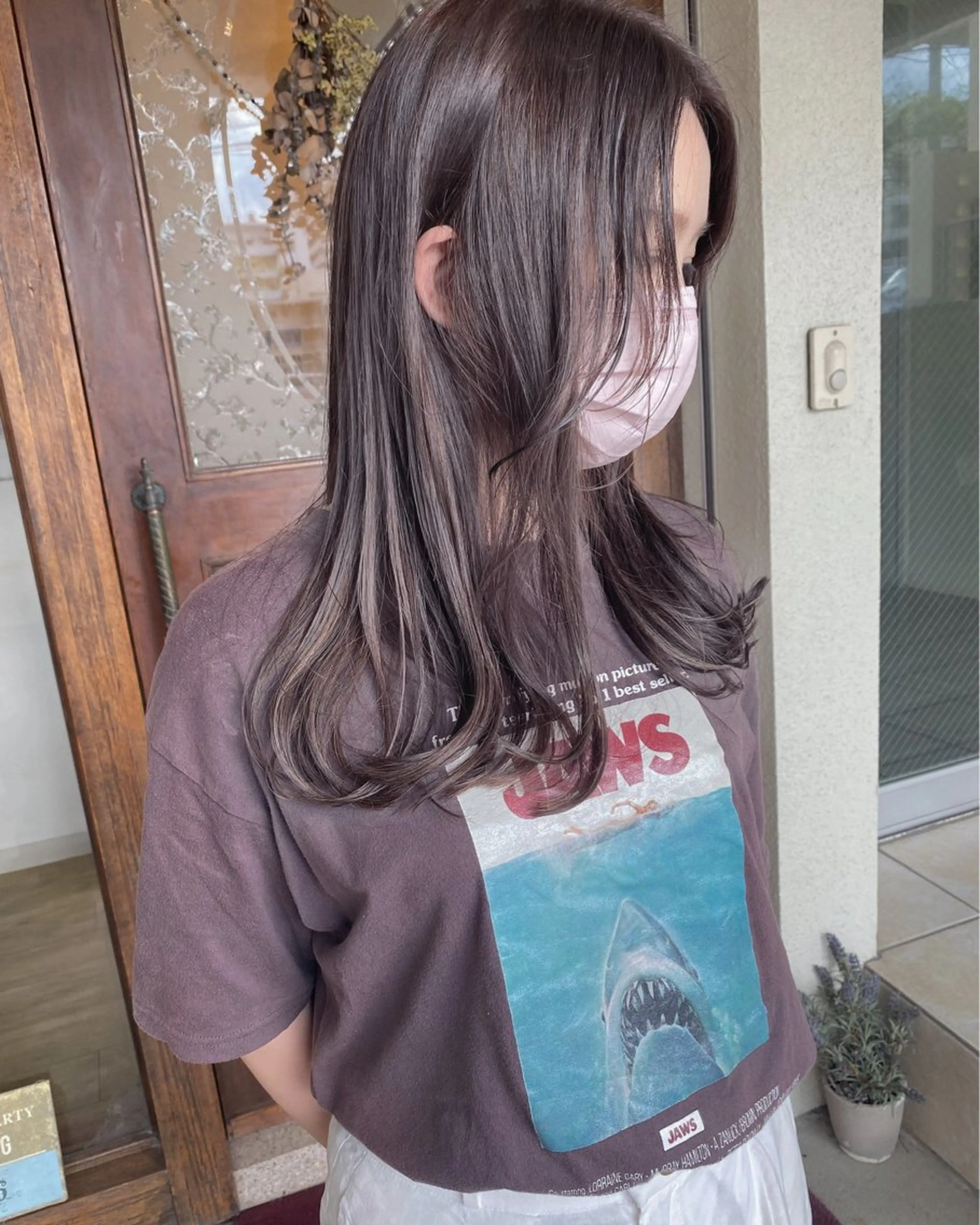 ミディアム カラー ハイライトカラー ハイライト ヘアカラー grand juteのヘアスタイル