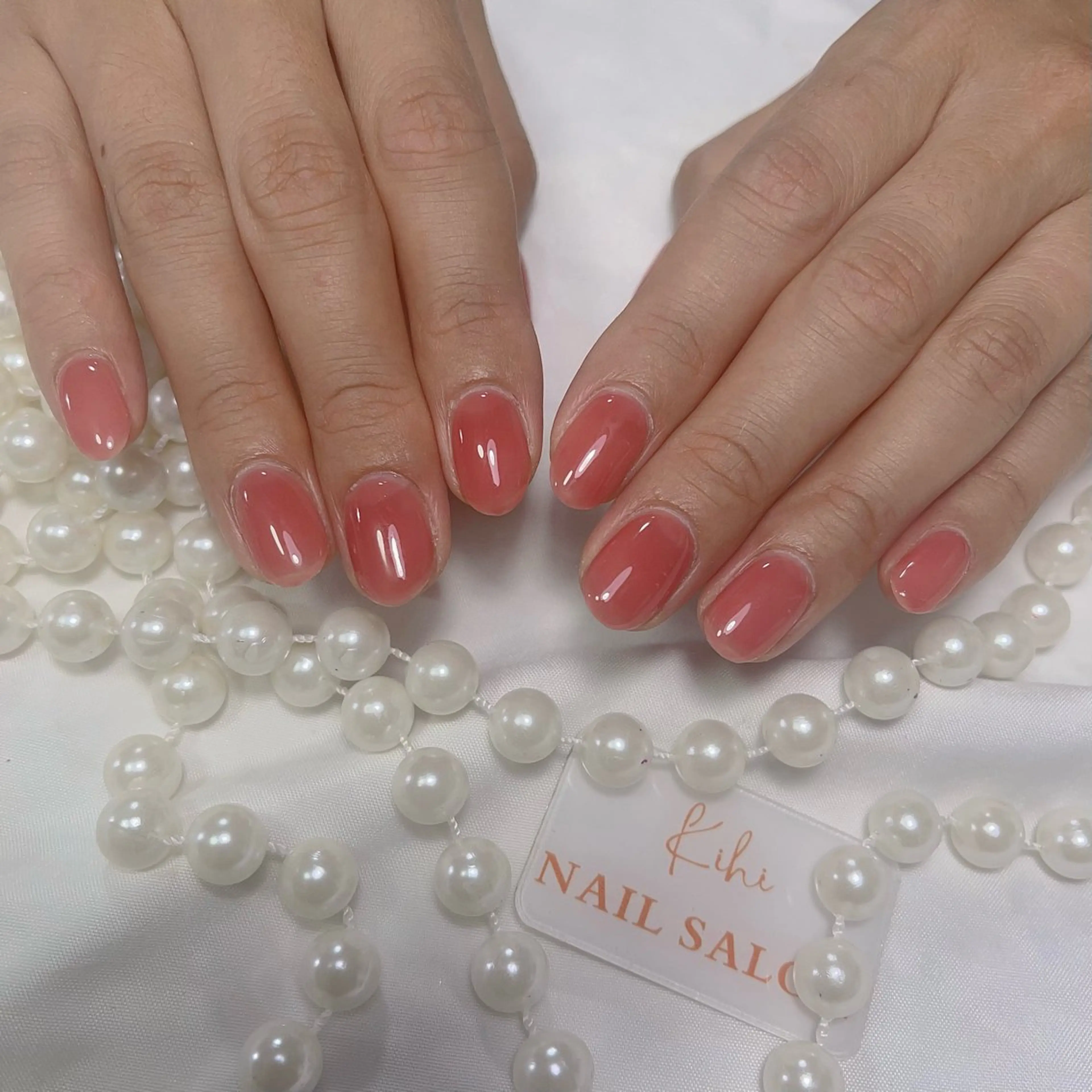 ネイル アートネイル フレンチネイル ジェルネイル グラデーション 韓国ネイル ハンドネイル ハンドケア さくら💮💮 【オフ無料】のネイルデザイン