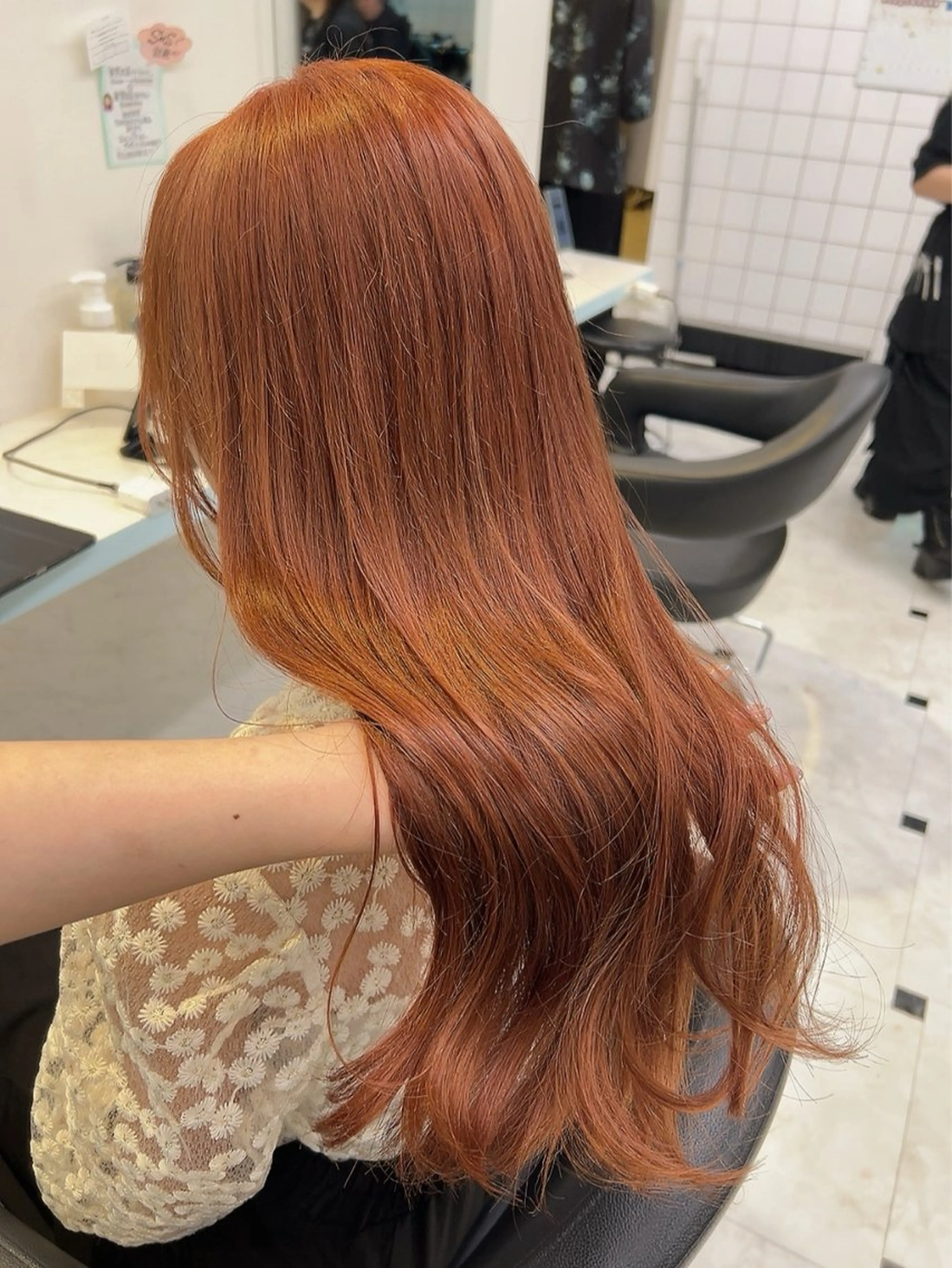 セミロング カラー ヘアカラー トリートメント ヘッドスパ ヘアセット 🥞ベージュ系カラー 【すずきりほ】🥞のヘアスタイル