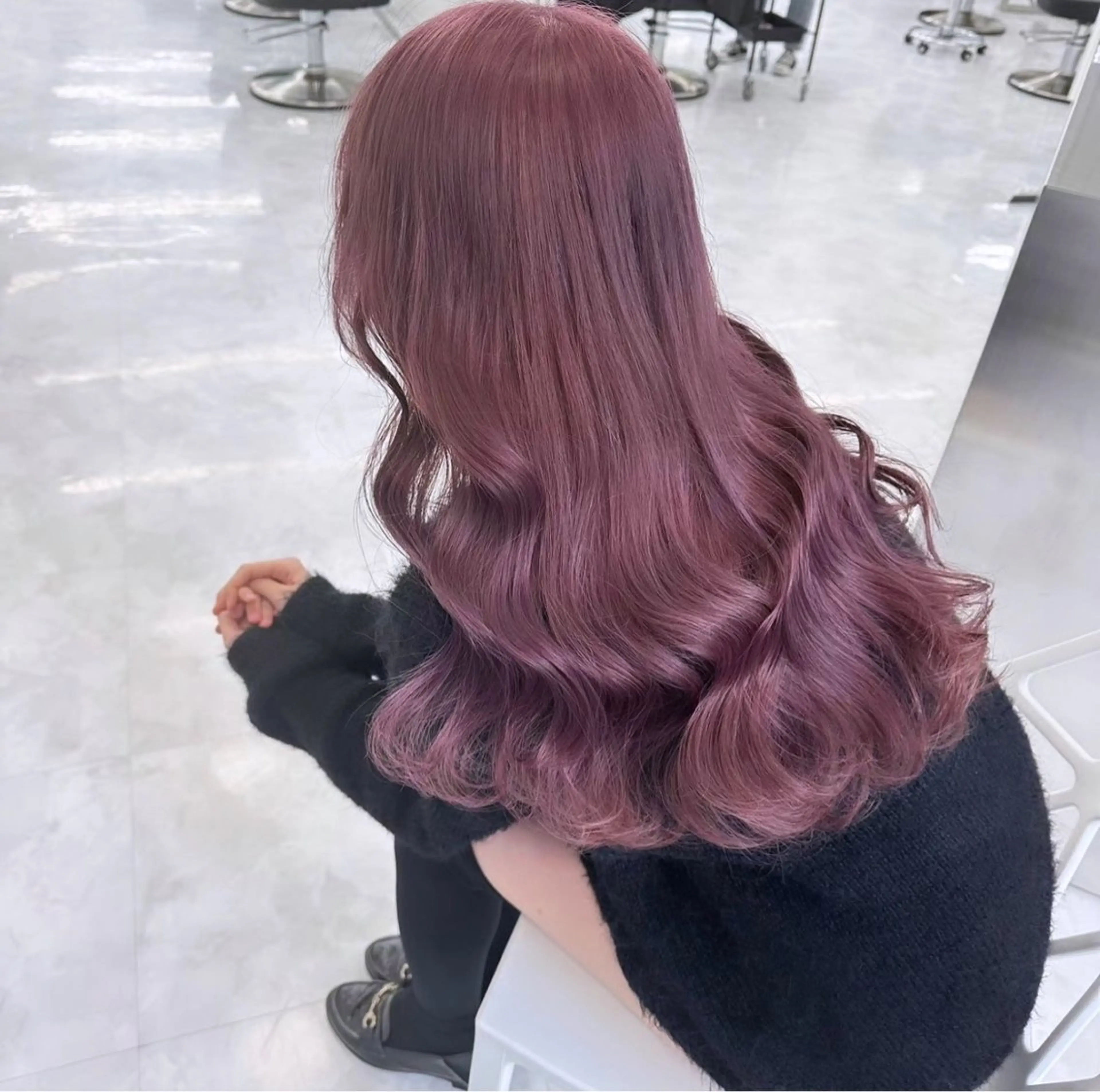 ロング ヘアカラー トリートメント ヘッドスパ ヘアセット mayu/ブリーチ/ layer/似合わせのヘアスタイル