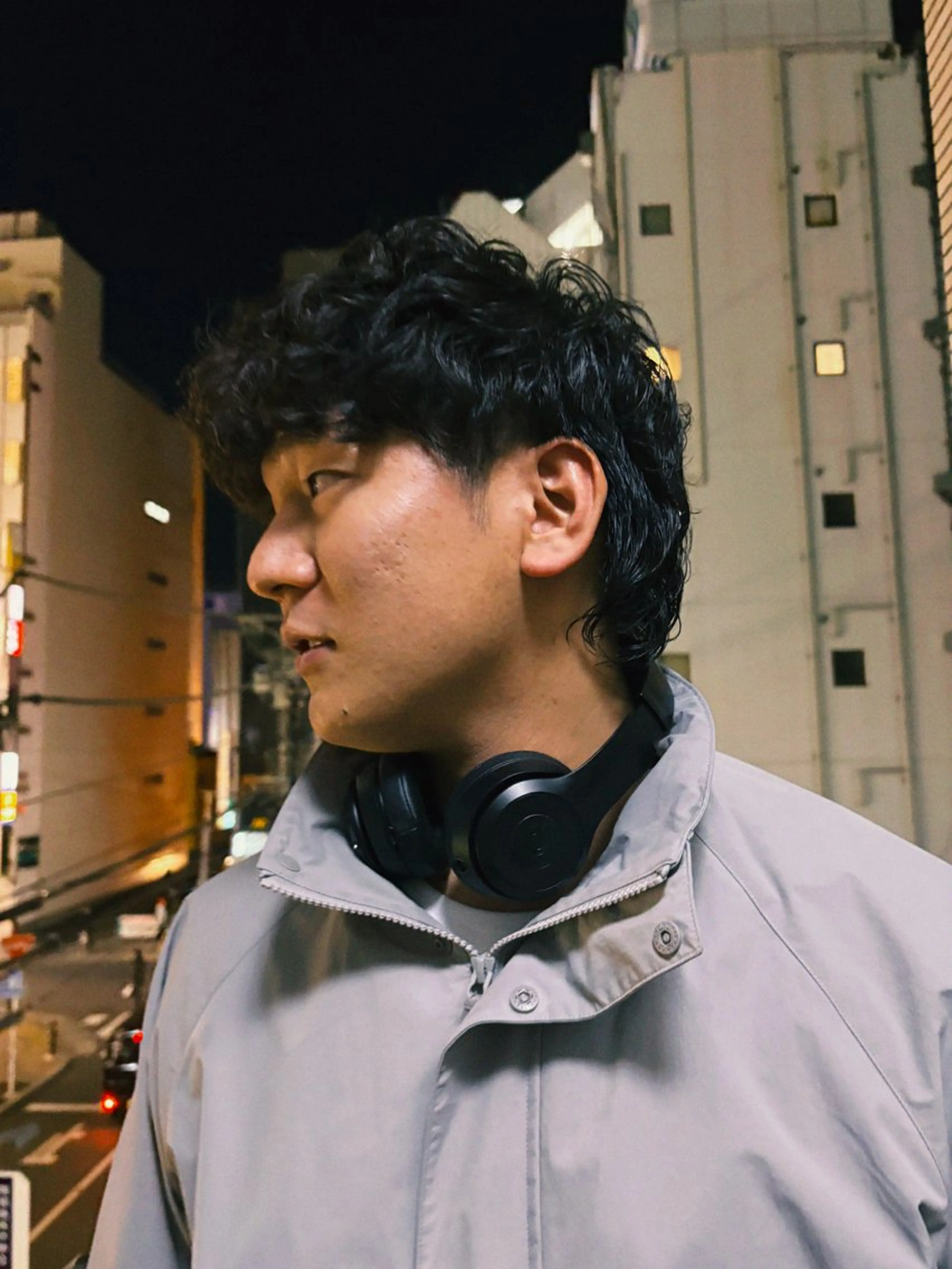 ミディアム パーマ メンズ パーマ/ラフパーマ /ボブパーマ/HYOのヘアスタイル