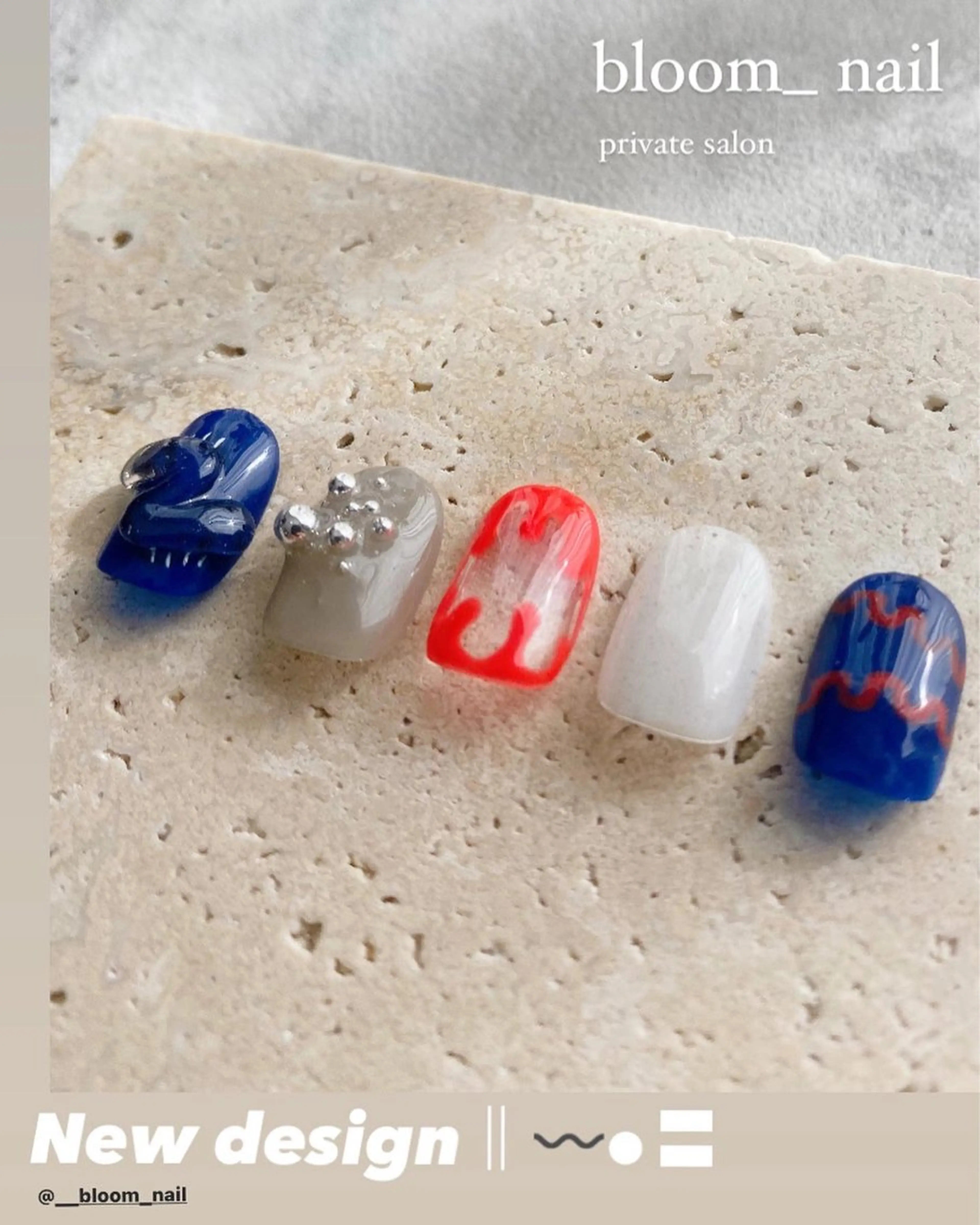 ネイル アートネイル ジェルネイル ホログラムネイル ラメ(グリッター) マグネットネイル bloom_ nailのネイルデザイン