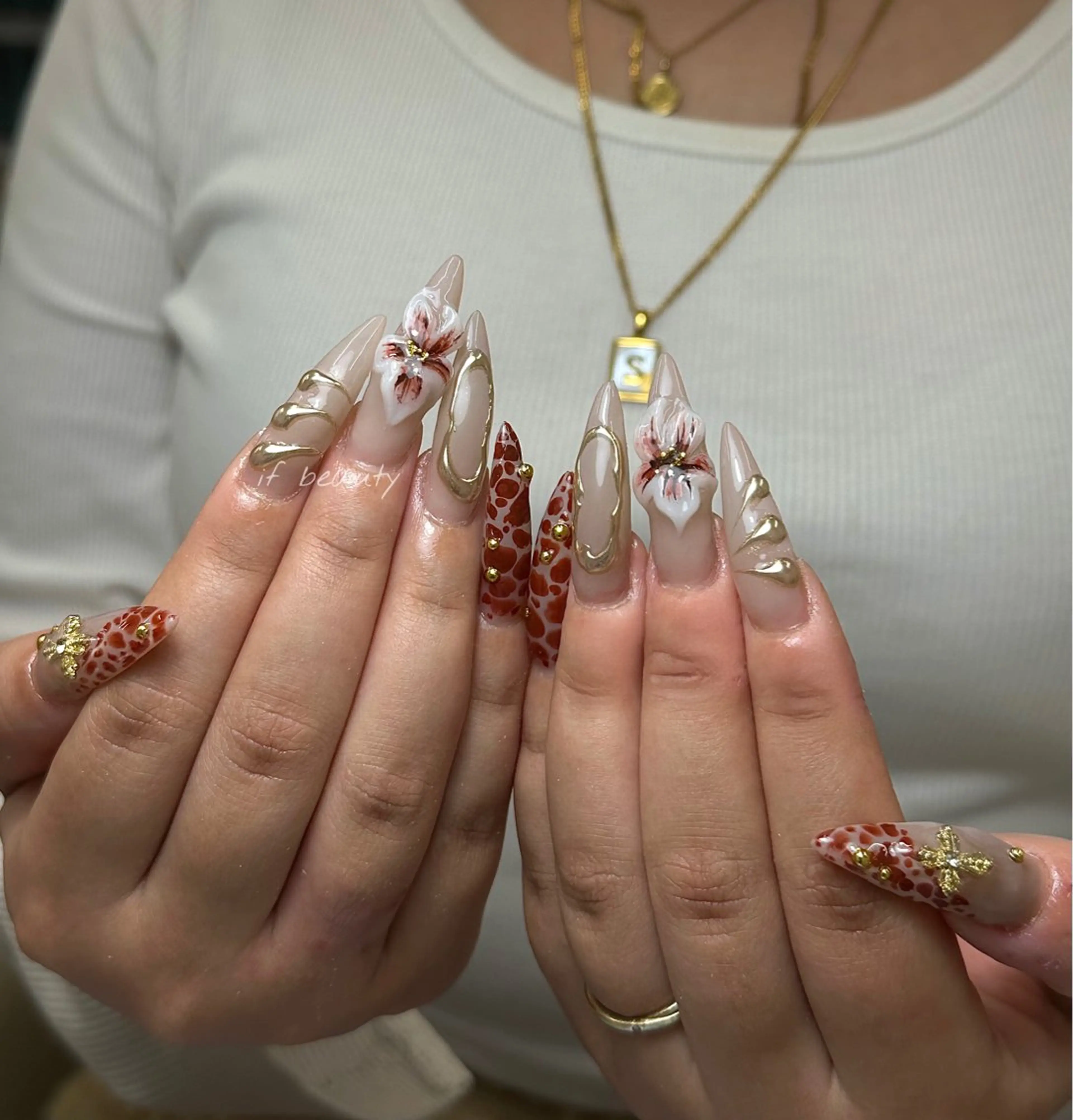 ネイル アートネイル ジェルネイル グラデーション パラジェル ワンホンネイル ハンドネイル if Hair＆Nail Salon所属・IKA /海外ネイル /個性派/ワンホンのネイルデザイン