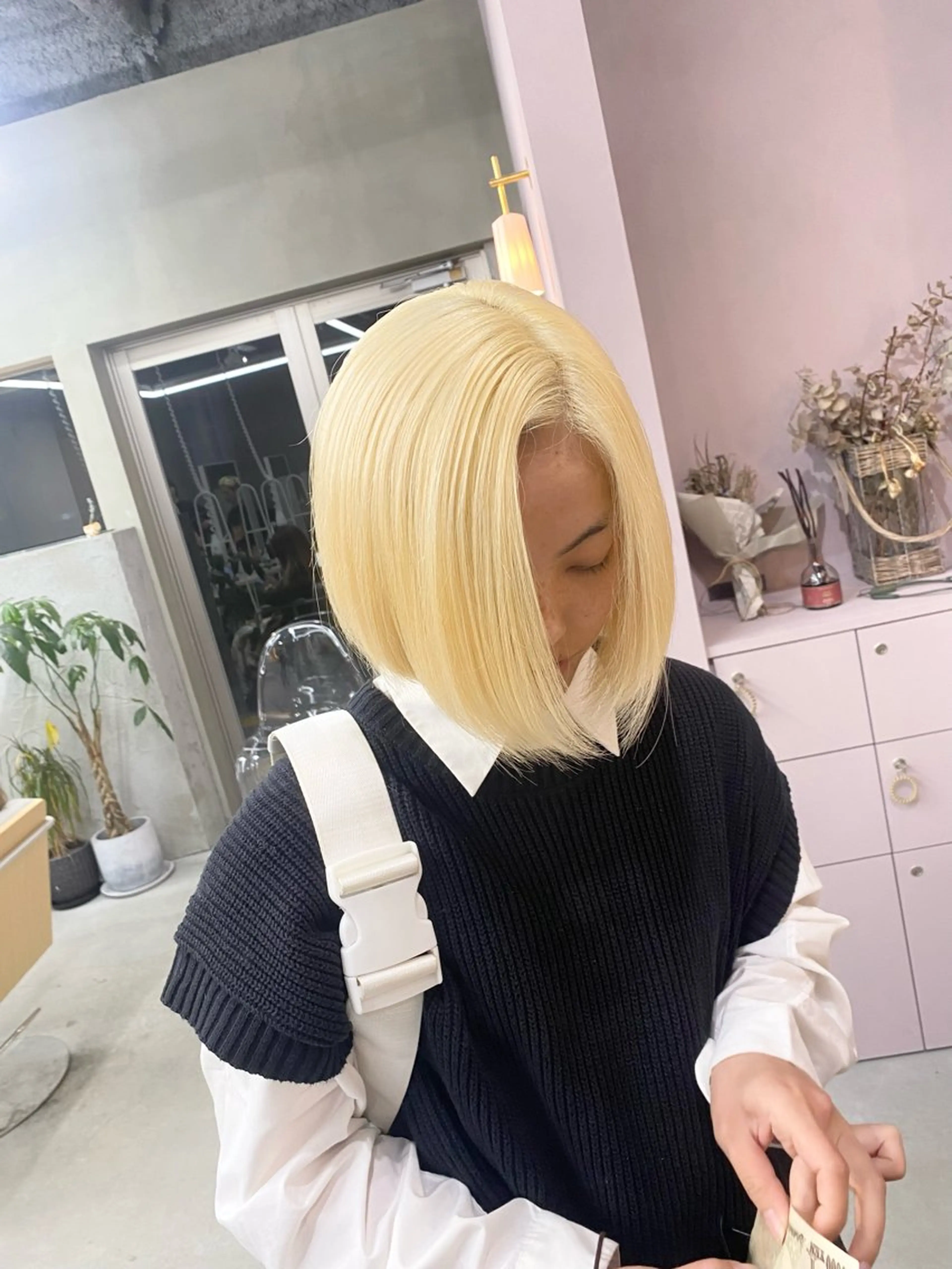 ショート カラー ヘアカラー 前橋 姫奈のヘアスタイル