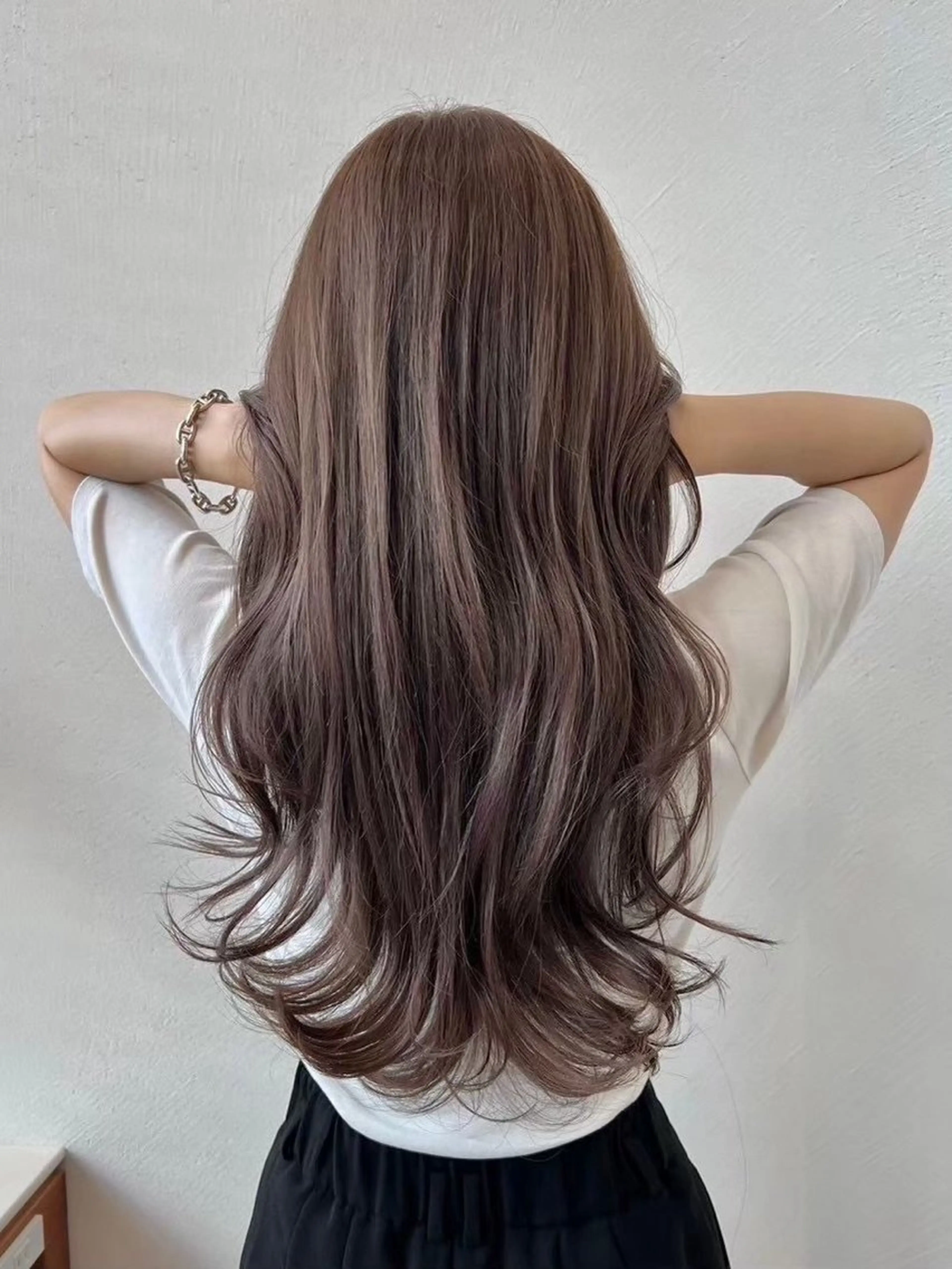 ロング カラー ブリーチ ブリーチなしカラー カット ヘアカラー トリートメント 立川美容師✨️❤️ まゆかのヘアスタイル