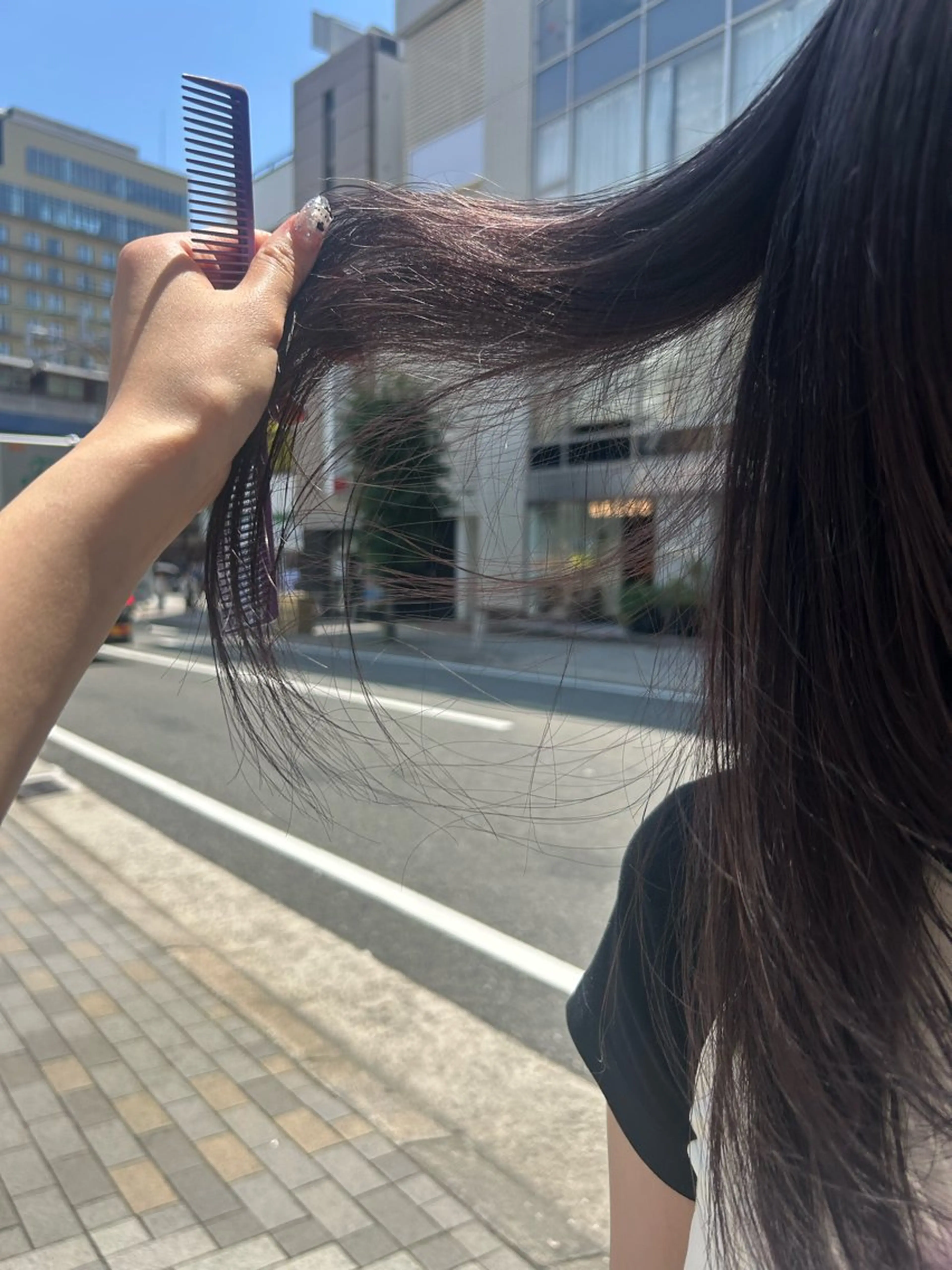 ロング ヘアカラー トリートメント stylist 倉本恋のヘアスタイル