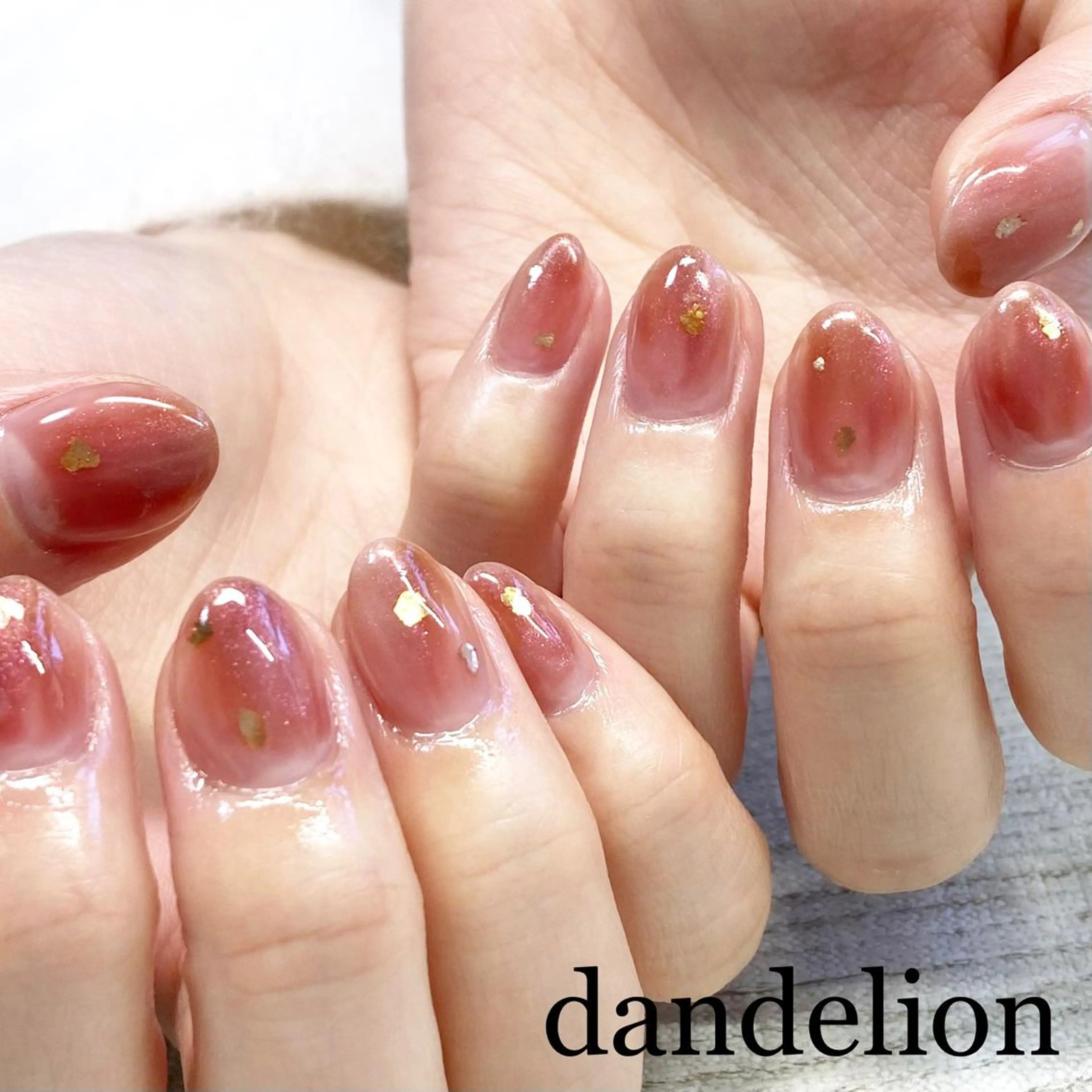 ネイル ハンドネイル ハンドケア dandelion ダンデライオンのネイルデザイン