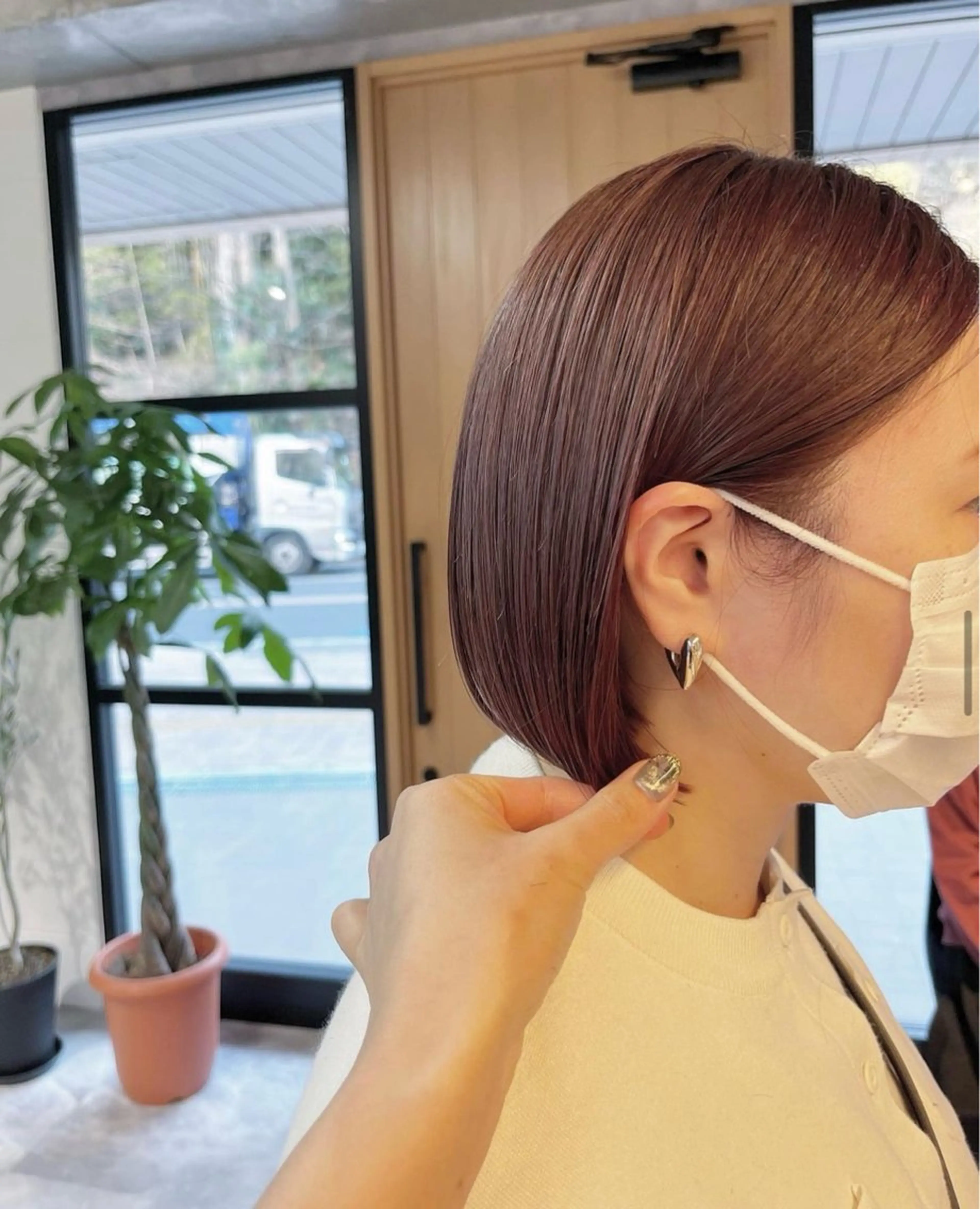 ミディアム カラー ヘアカラー OAK溝の口 天使の輪👑YUKIのヘアスタイル