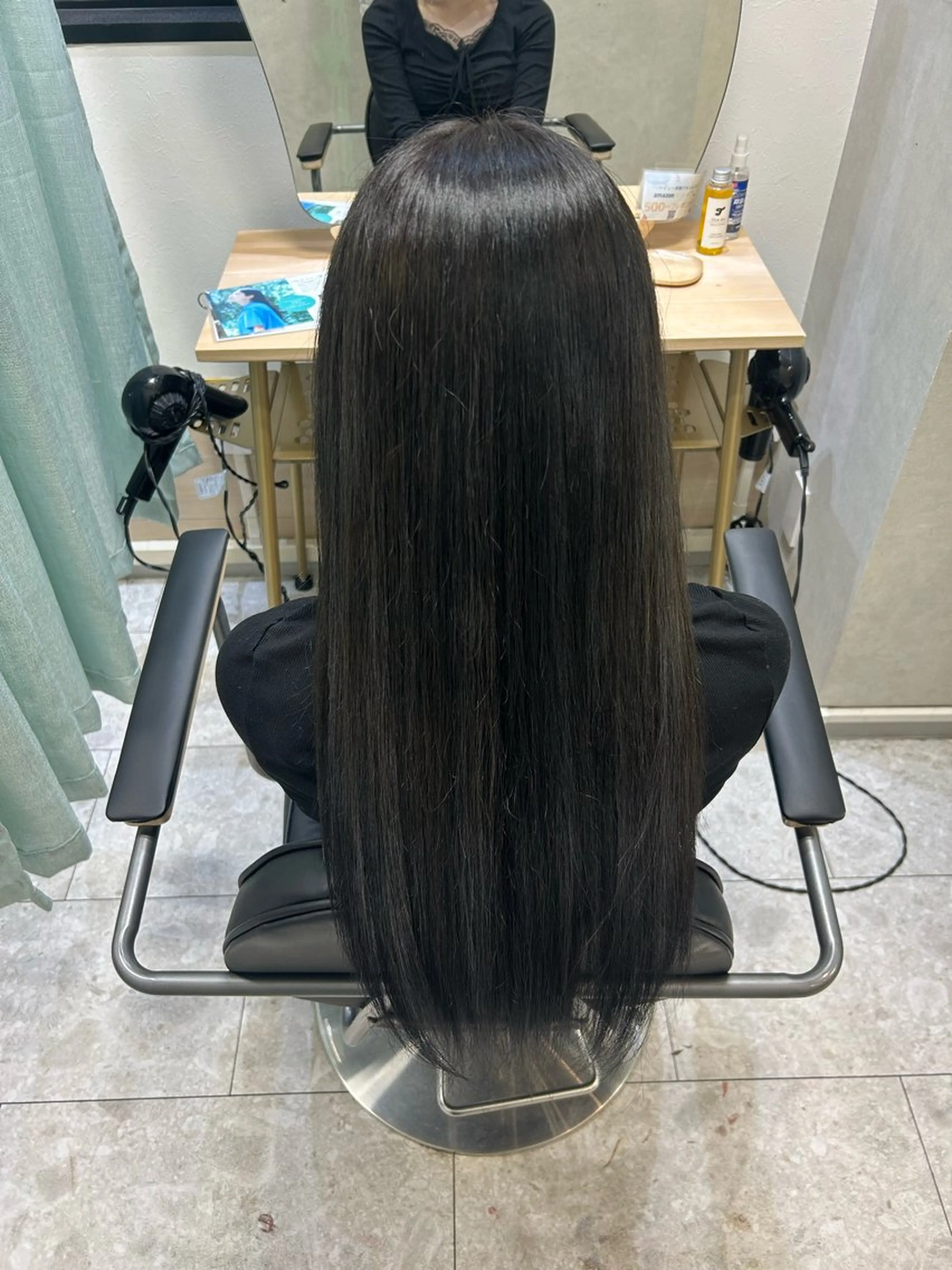ロング カラー ダークグレー ダークグレージュ グレージュ ヘアカラー トリートメント TELAHAIR🎀 ミノリのヘアスタイル