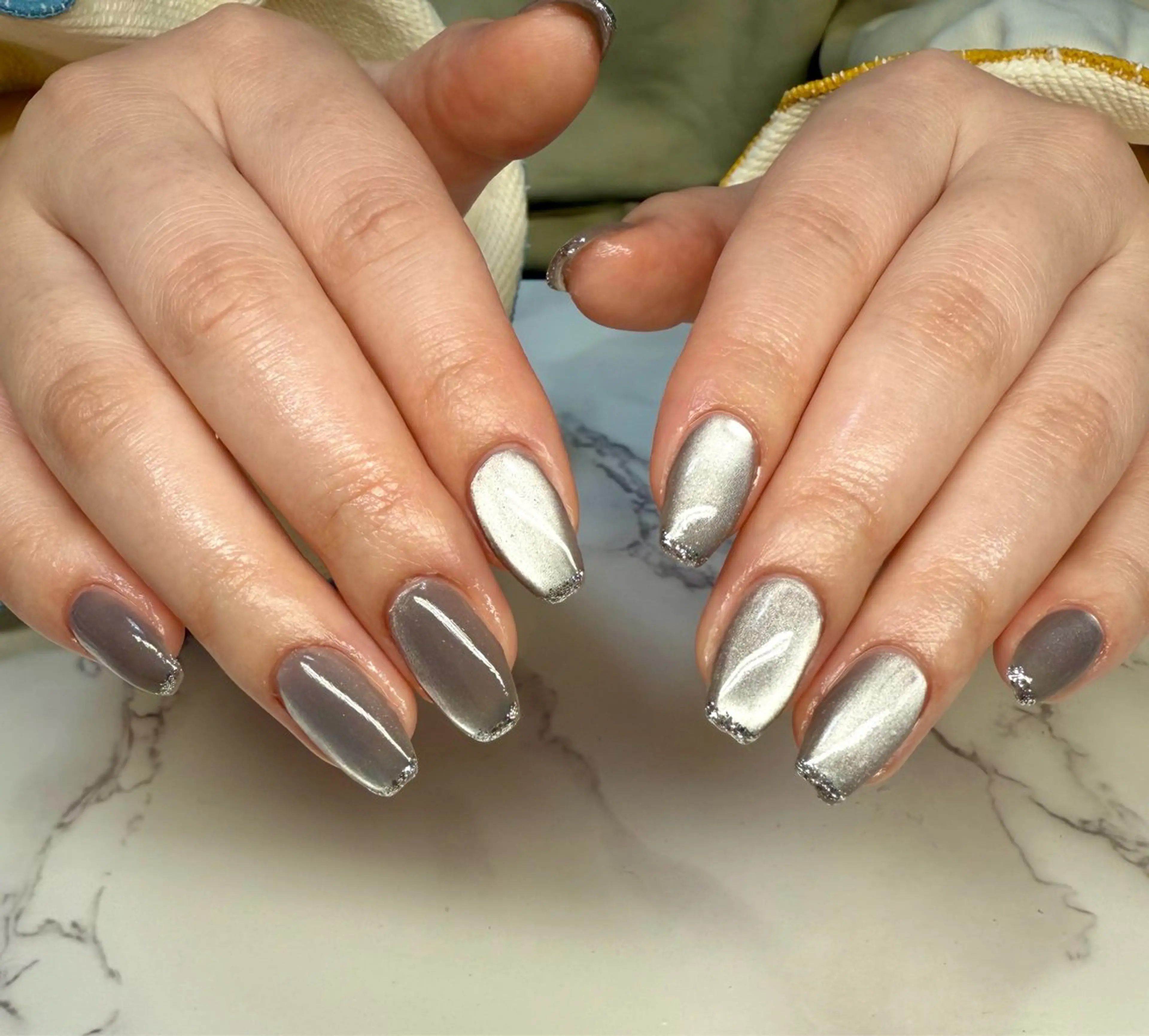 ネイル アートネイル チークネイル フレンチネイル 氷ネイル・うるうるネイル キラキラネイル Mai’s nailのネイルデザイン