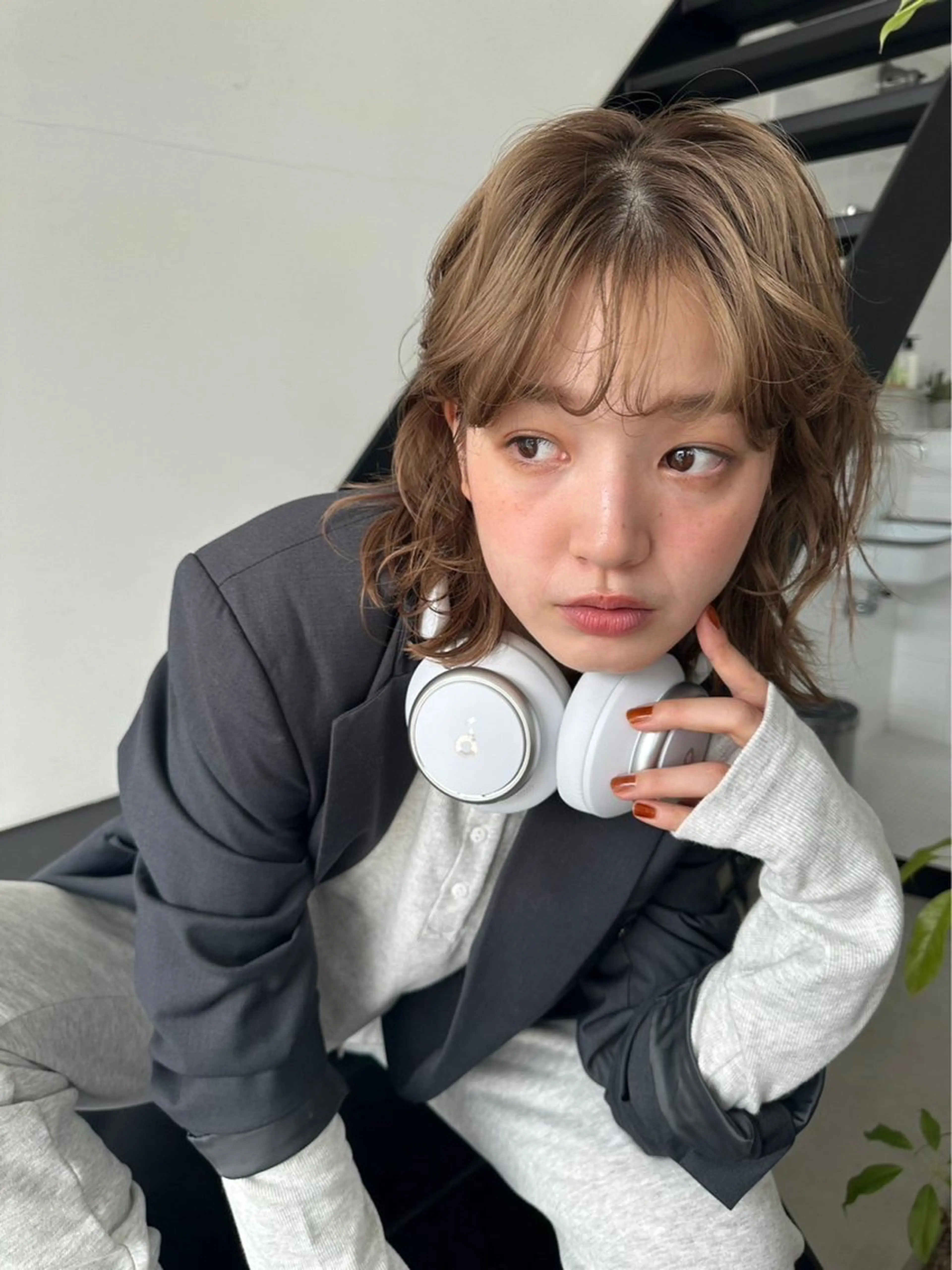 ミディアム 石井 ひまりのヘアスタイル