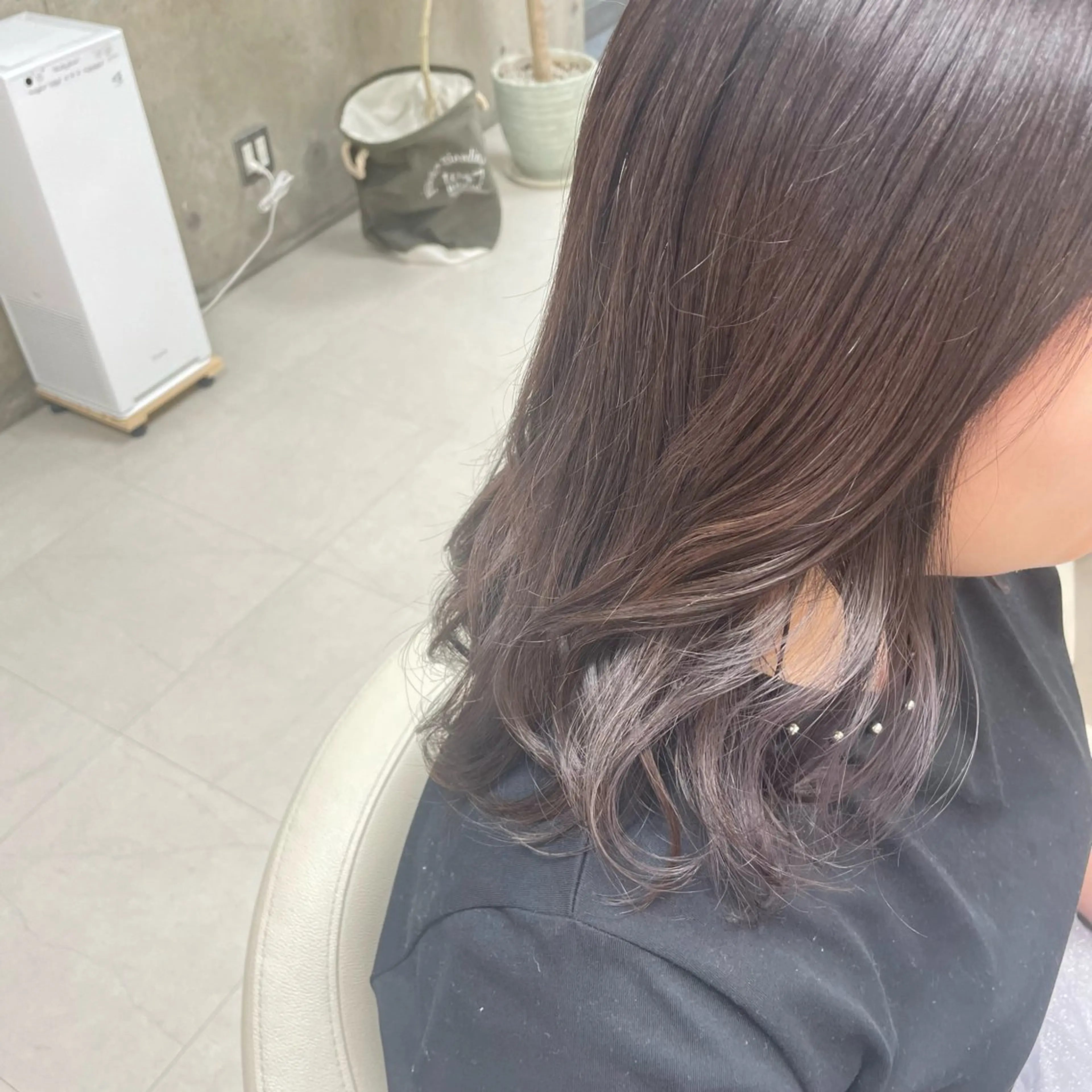 ミディアム カラー カット ヘアカラー 坂本 沙也加のヘアスタイル