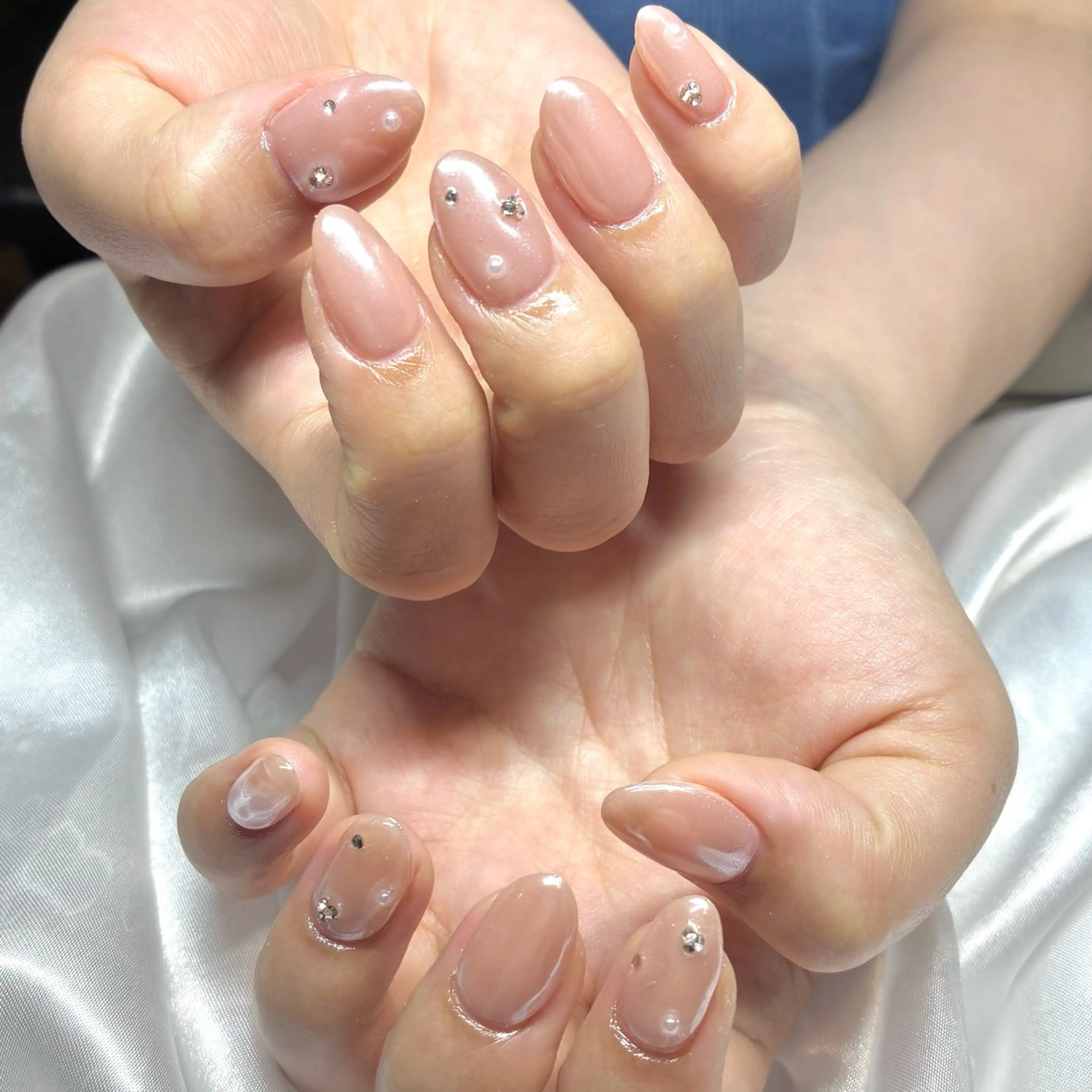 ネイル オーロラネイル ハンドネイル Nail ヌシん家 AKANEのネイルデザイン