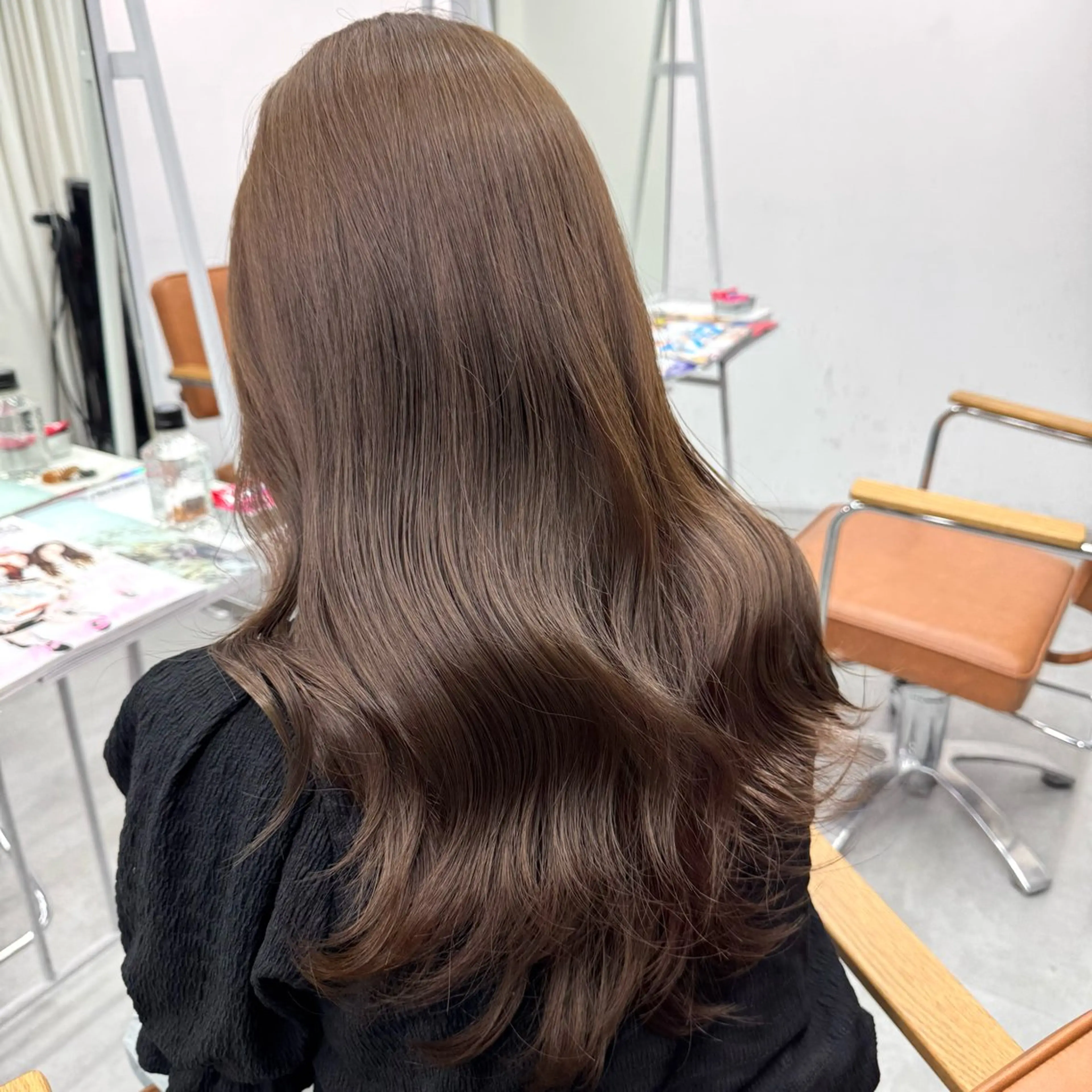 ロング カラー ヘアアレンジ ヘアカラー ブリーチなしカラー /新百合ヶ丘/安形翔のヘアスタイル