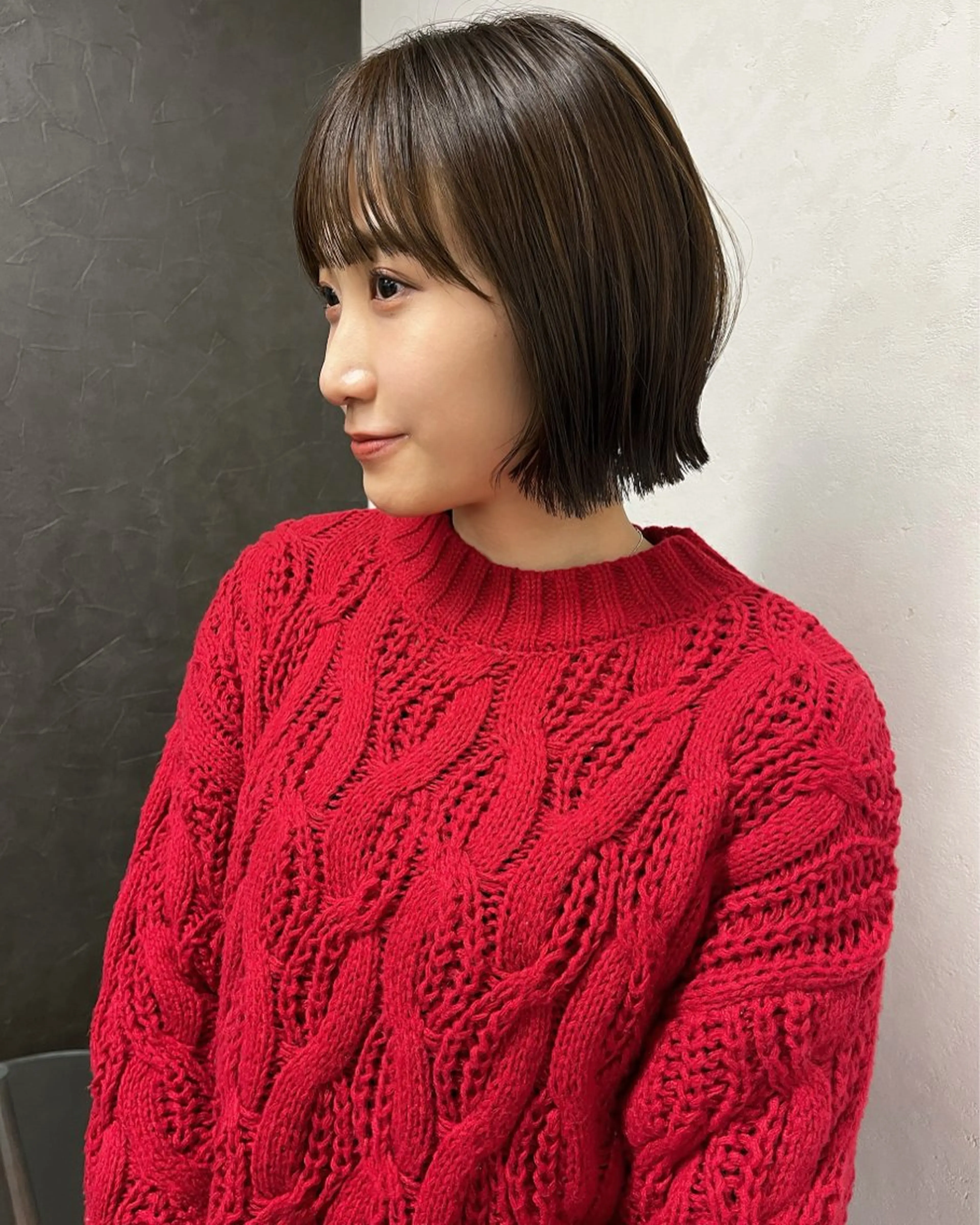 ショート カラー ボブ nono/パーマ /顔まわりカット🐈のヘアスタイル