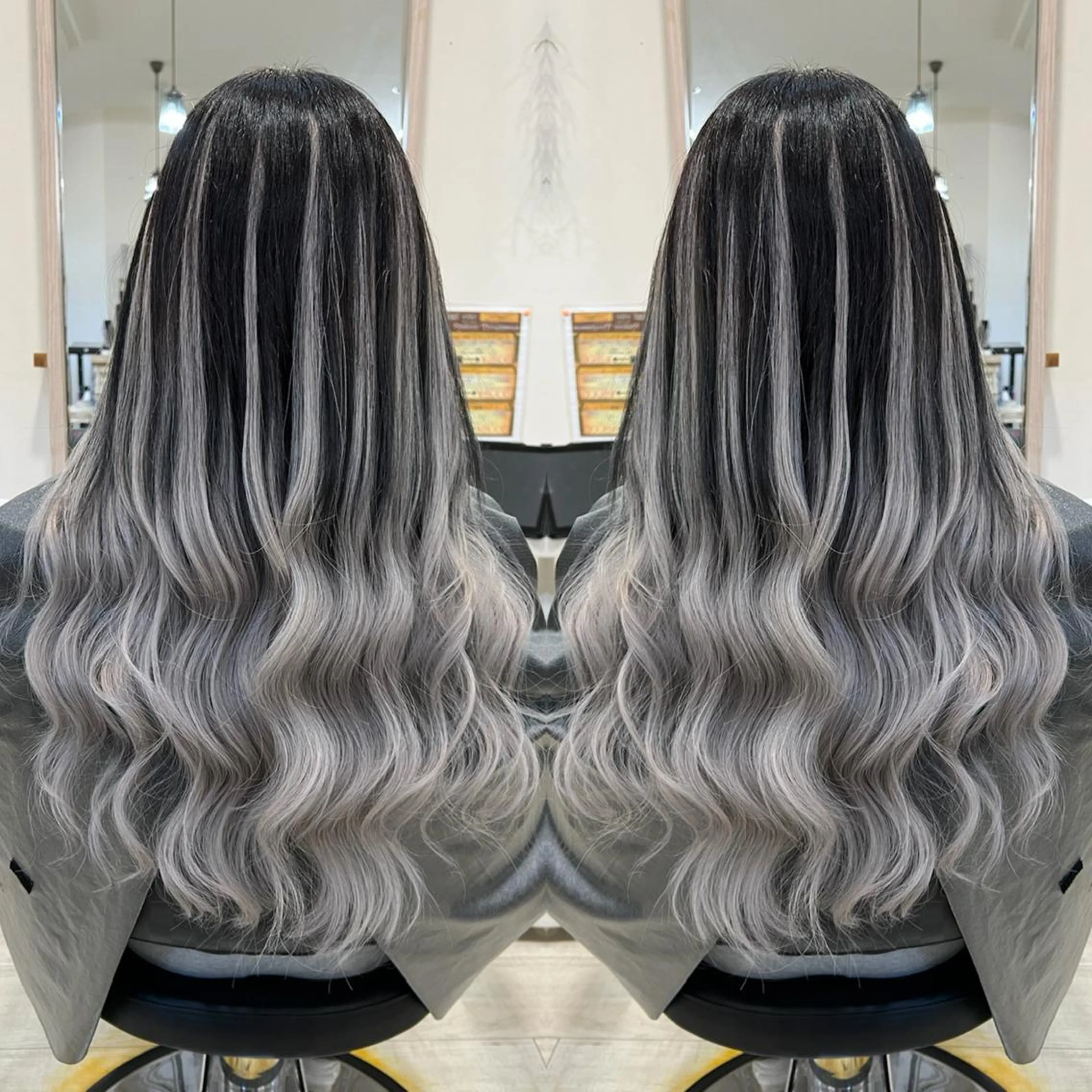 カラー＋Aujuaトリートメント＋最高級人毛レミーシールエクステ60の写真