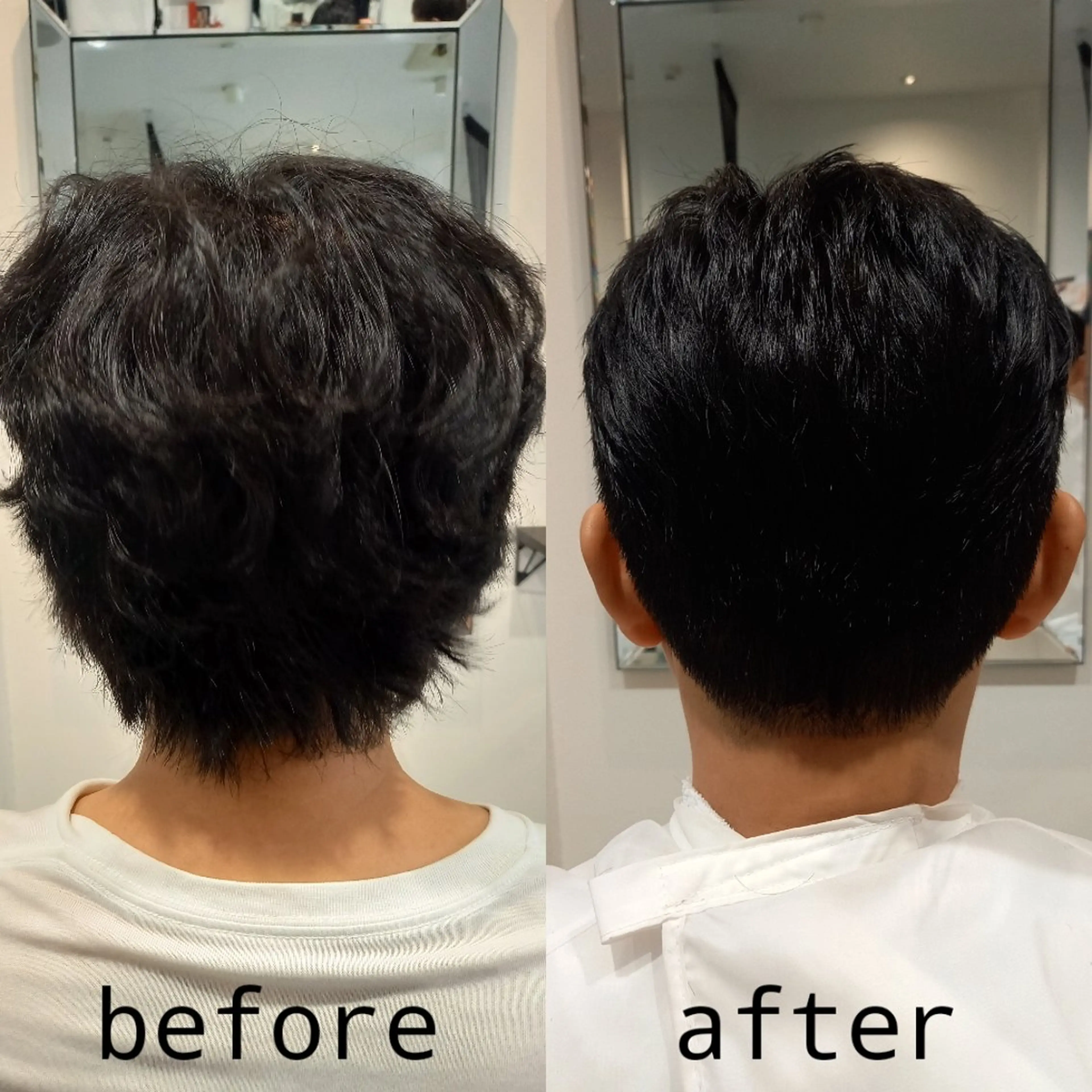 メンズ ダウンパーマ メンズパーマ カット パーマ LEE HANAのヘアスタイル