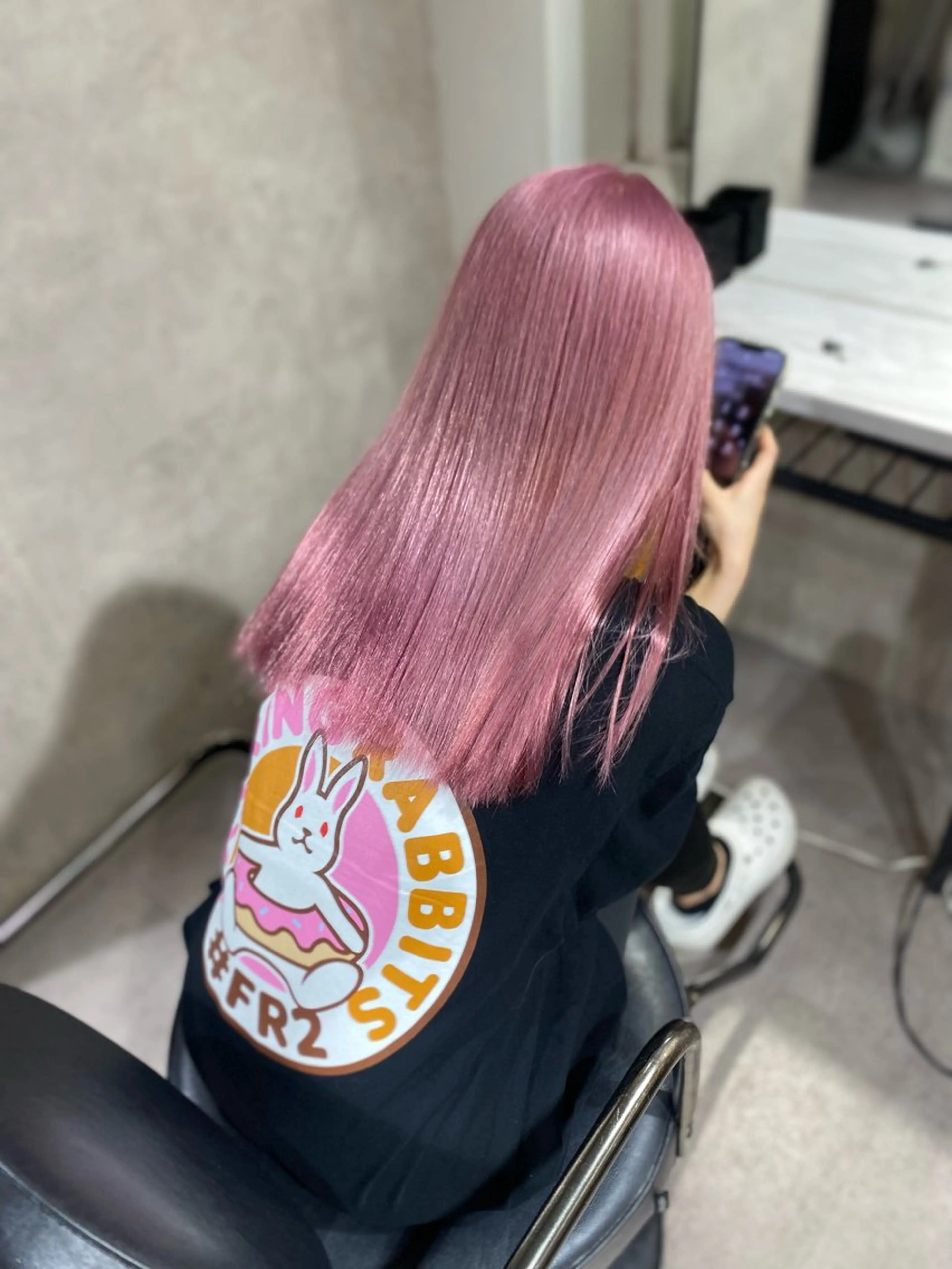 ロング 🇰🇷ハイトーン× 韓国レイヤー레이어드のヘアスタイル