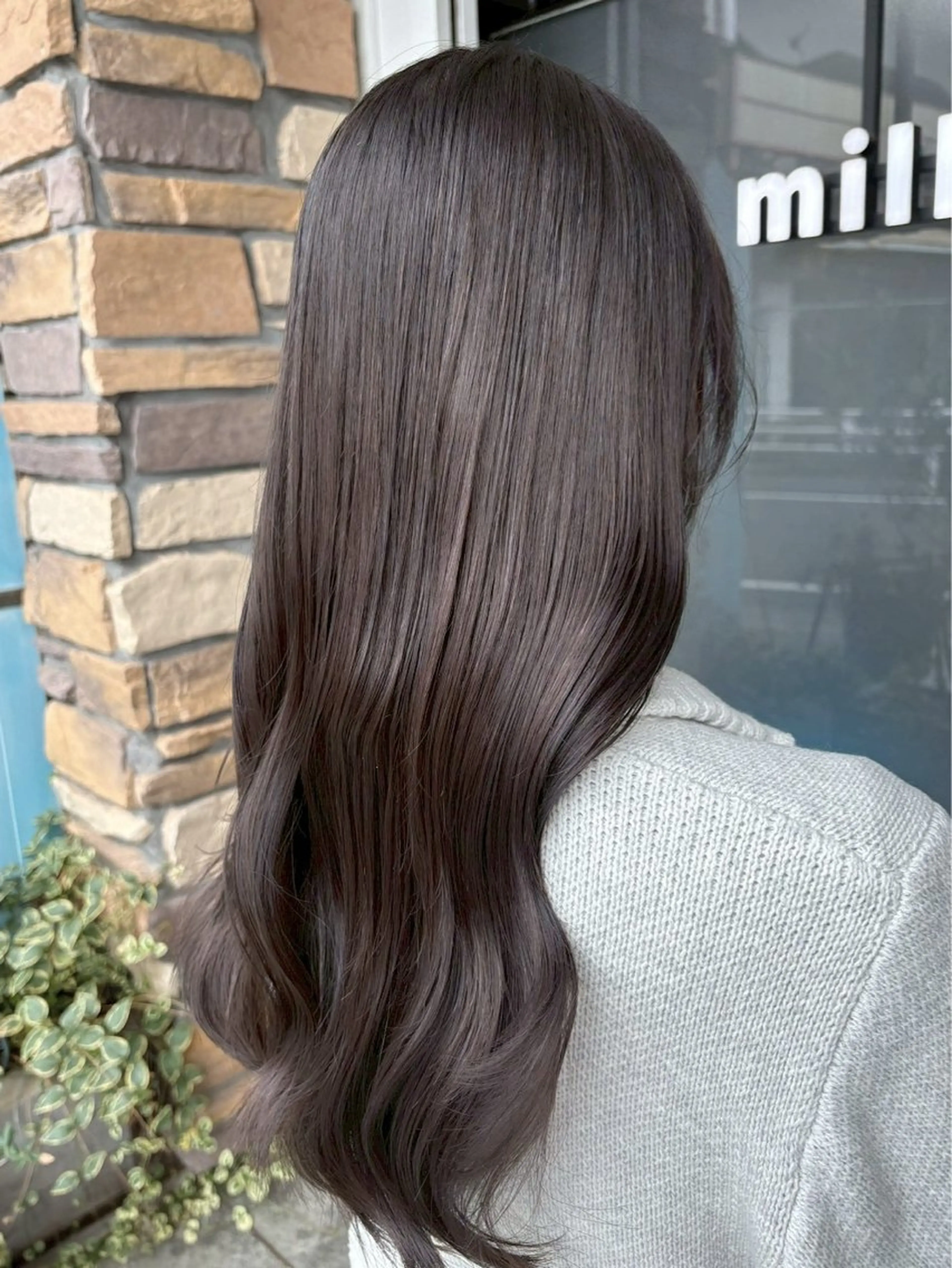 ロング カラー カット ヘアカラー トリートメント ハイトーン/韓国風/ 艶髪/吉祥寺のヘアスタイル