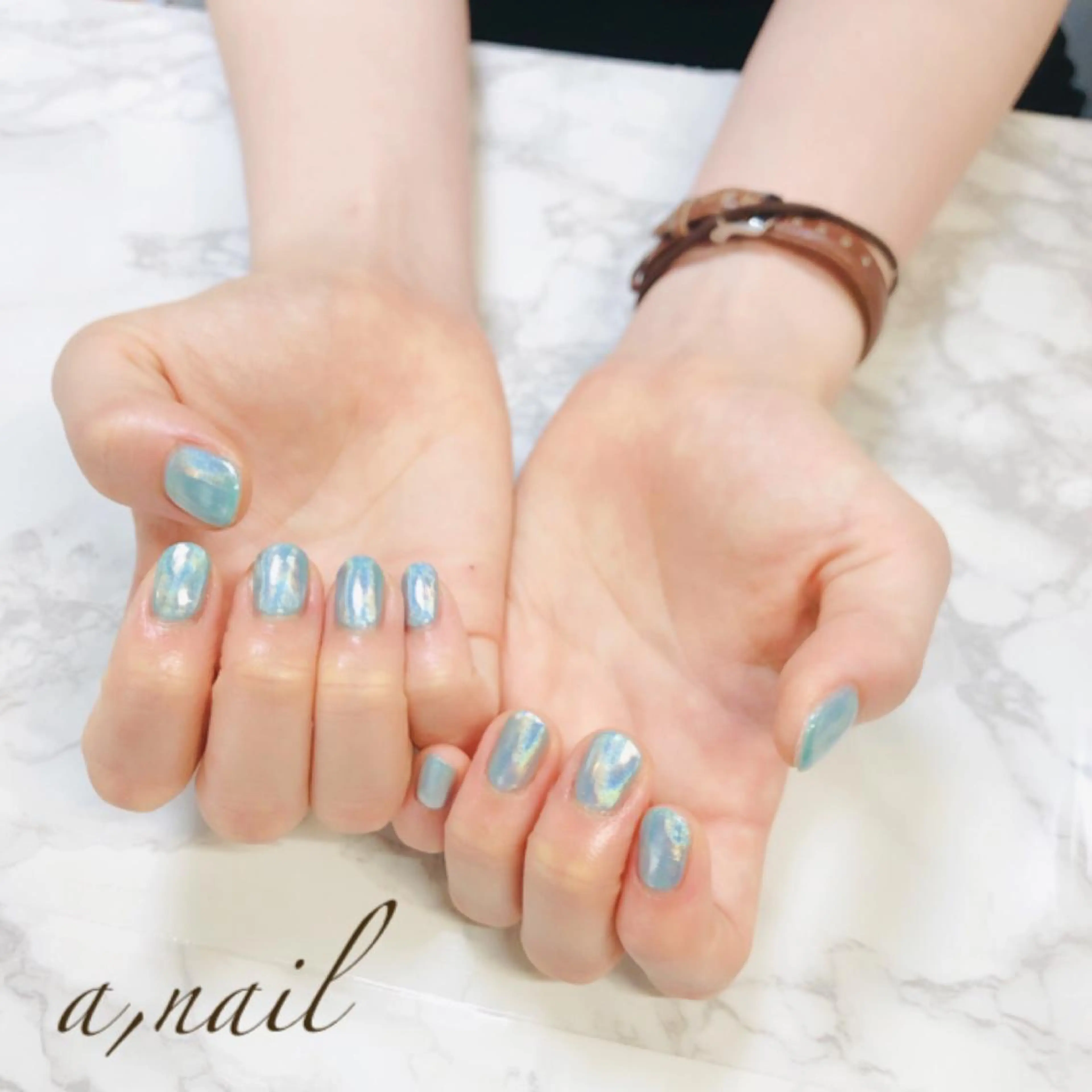 ネイル フットネイル ジェルネイル グラデーション ミラーネイル オフィスネイル ネイルサロン エーネイルのネイルデザイン
