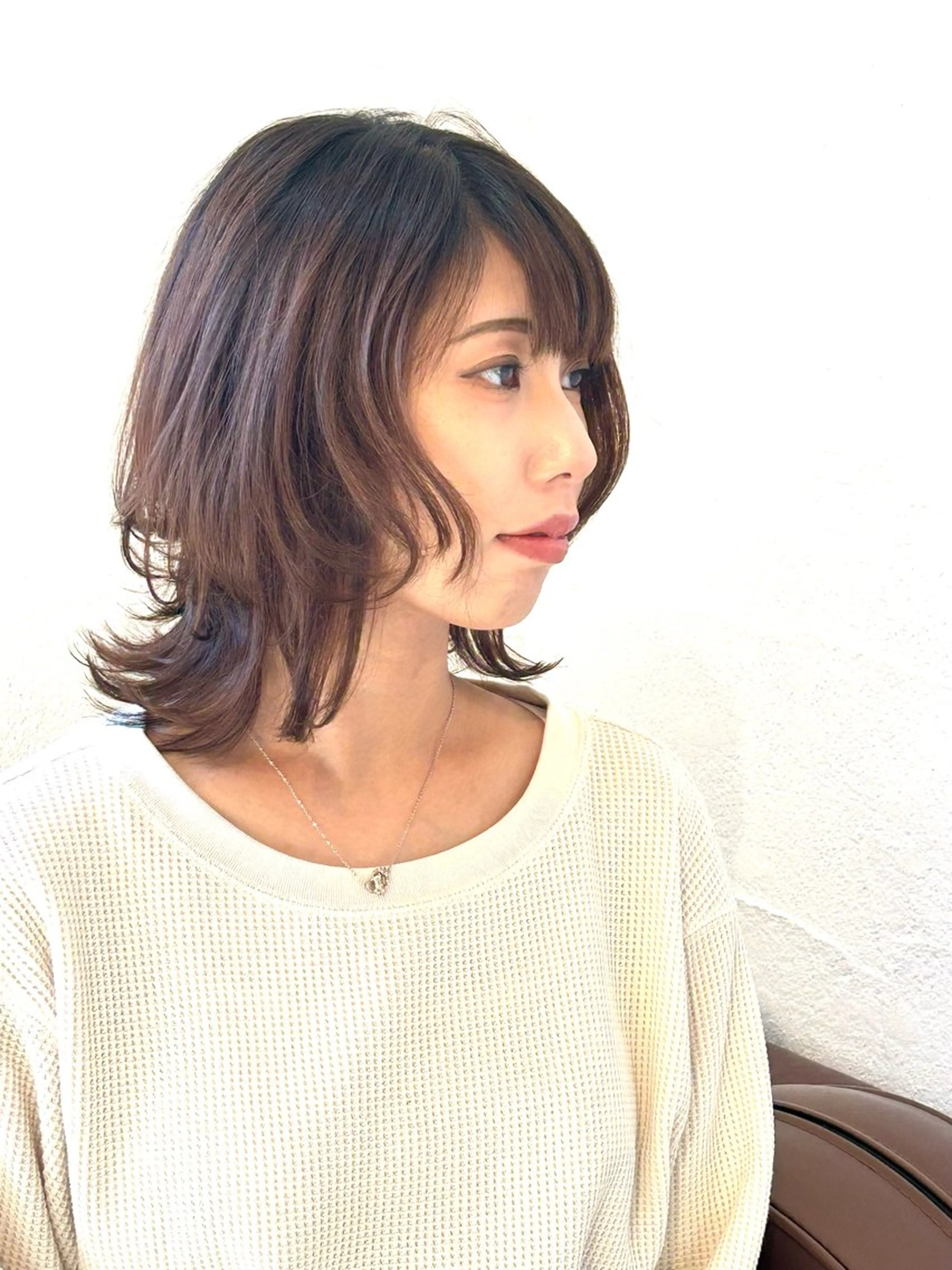 ミディアム 藤田 衣子のヘアスタイル