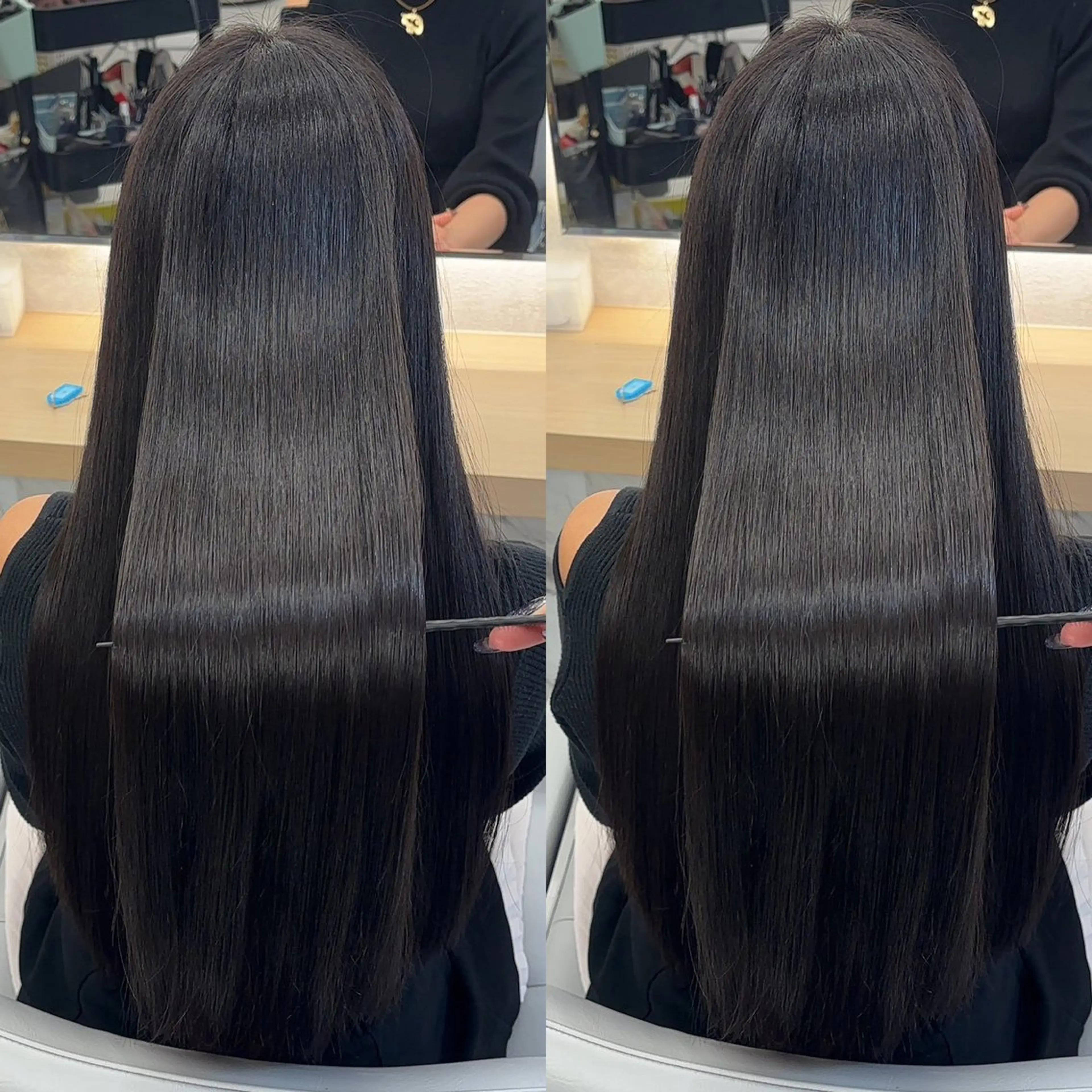 ロング カラー カット ヘアカラー 縮毛矯正 トリートメント 髪質改善/美髪矯正 艶髪/Takutoのヘアスタイル