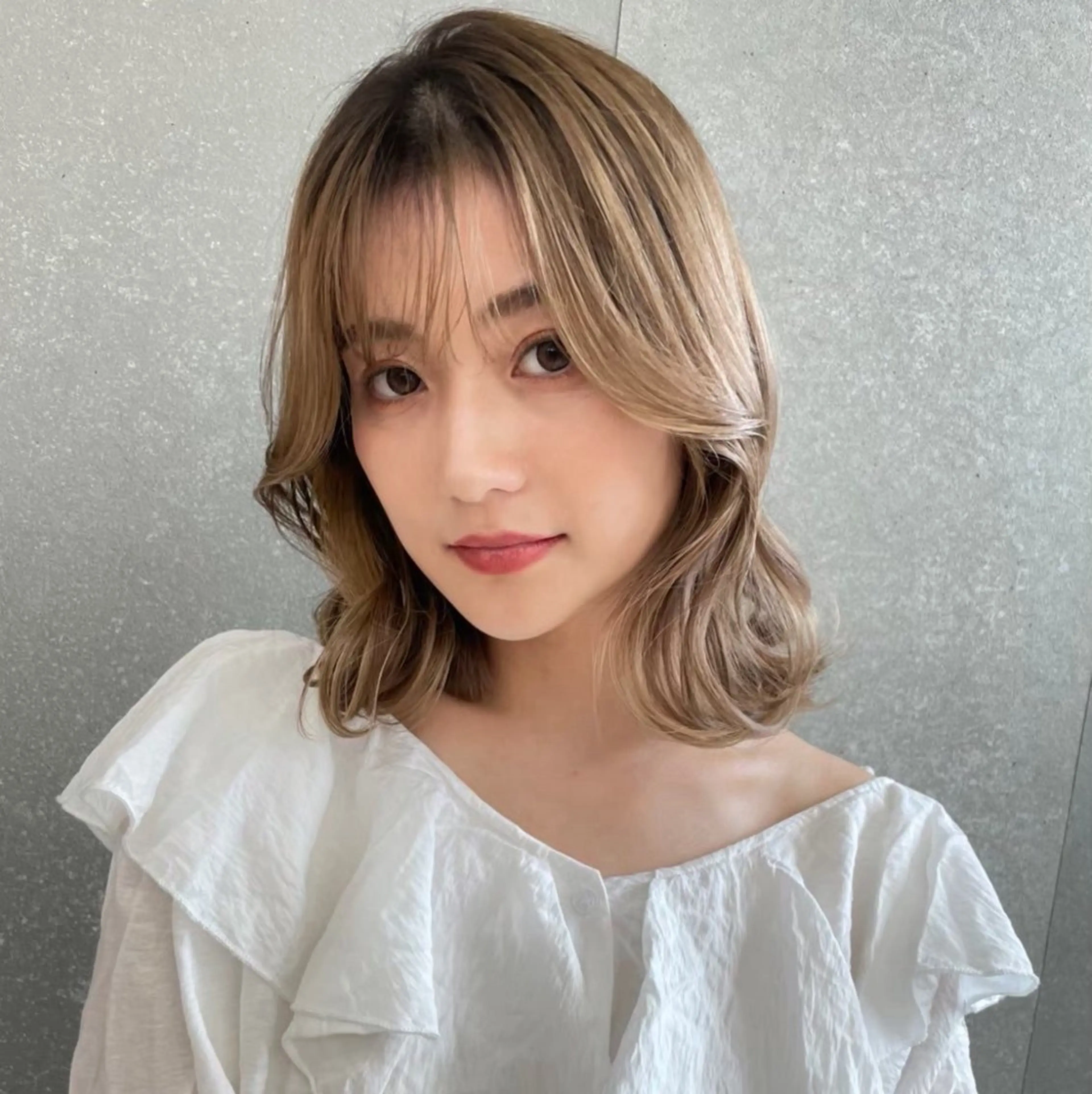 ミディアム 韓国ヘア/美髪矯正/ Haruna🦋のヘアスタイル