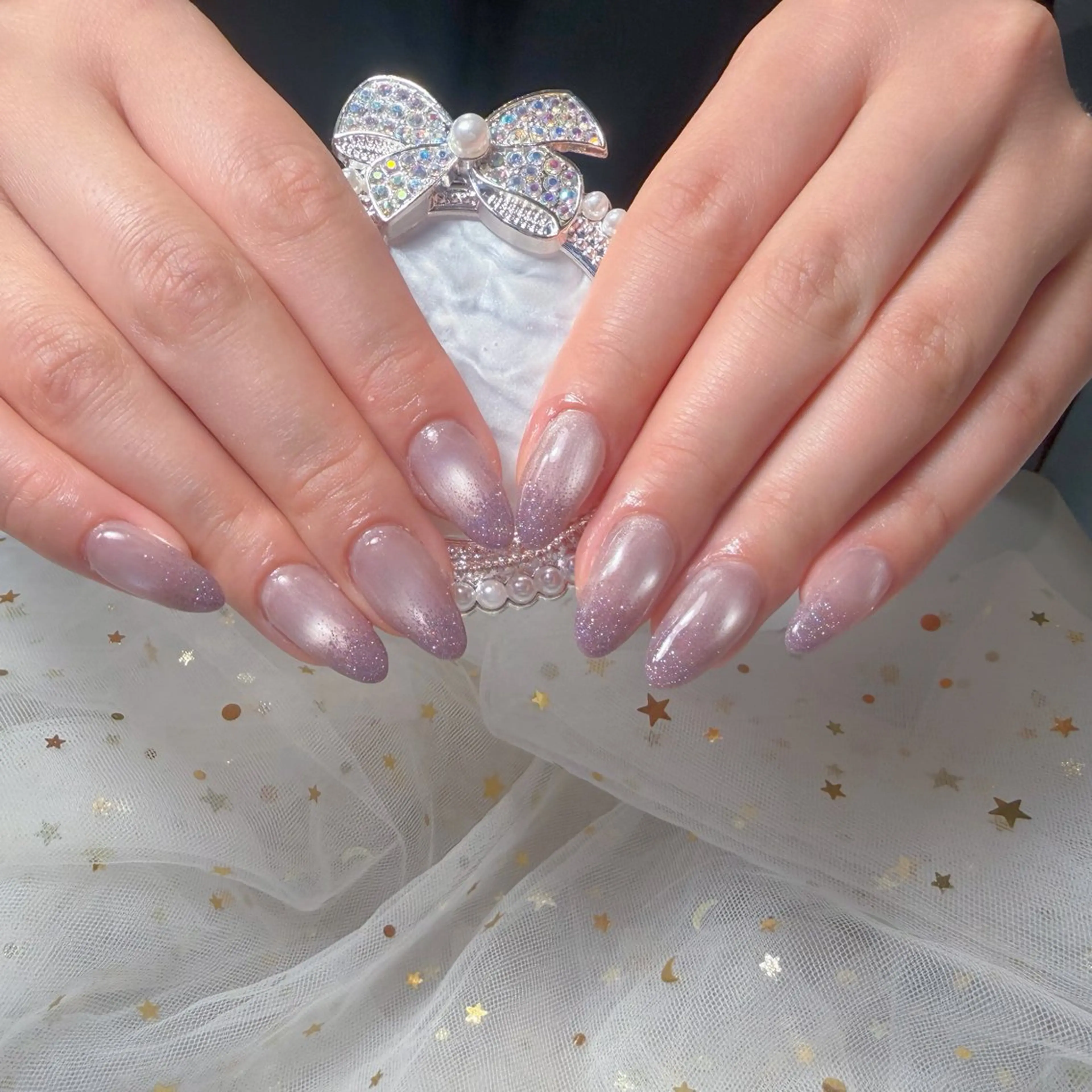 ネイル グラデーション ラメ(グリッター) ラメグラデーション マグネットネイル U.MI Nail Salonのネイルデザイン