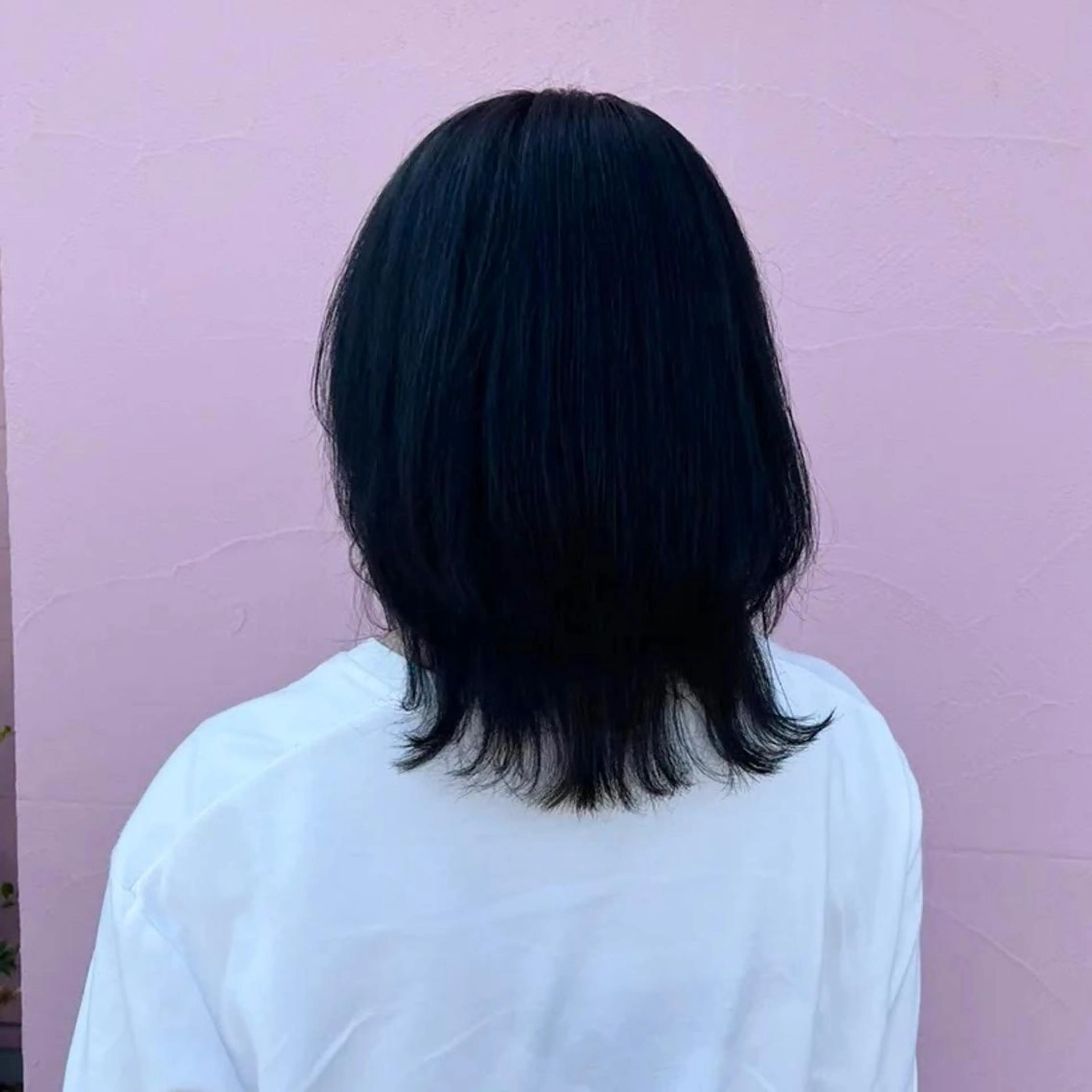 ミディアム カラー 黒髪 透明感カラー カット ヘアカラー トリートメント ♡ナナコ♡ レイヤー/艶髪のヘアスタイル