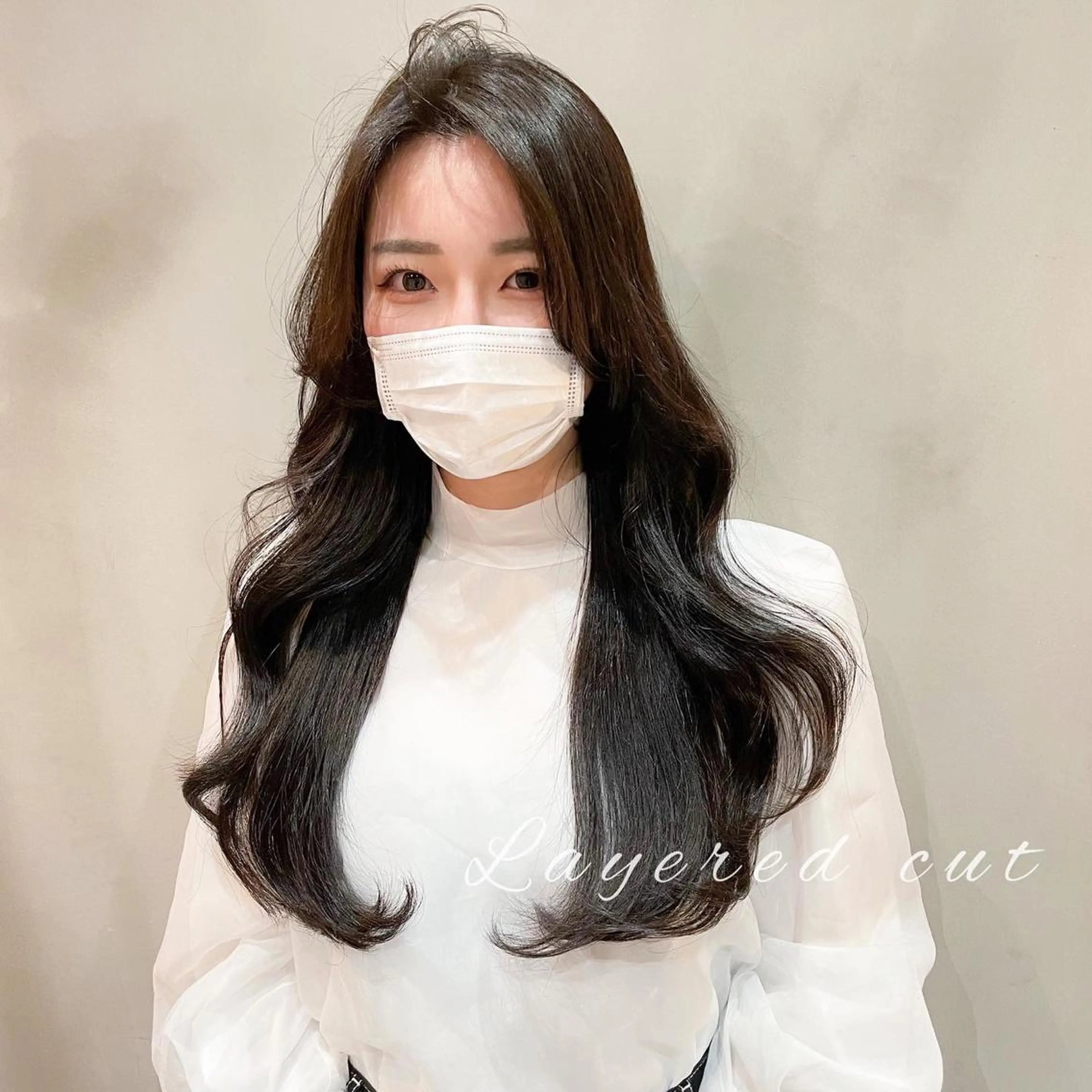 ロング くびれヘア 韓国風ヘア レイヤーカット LOMA🇰🇷 銀座クボタのヘアスタイル