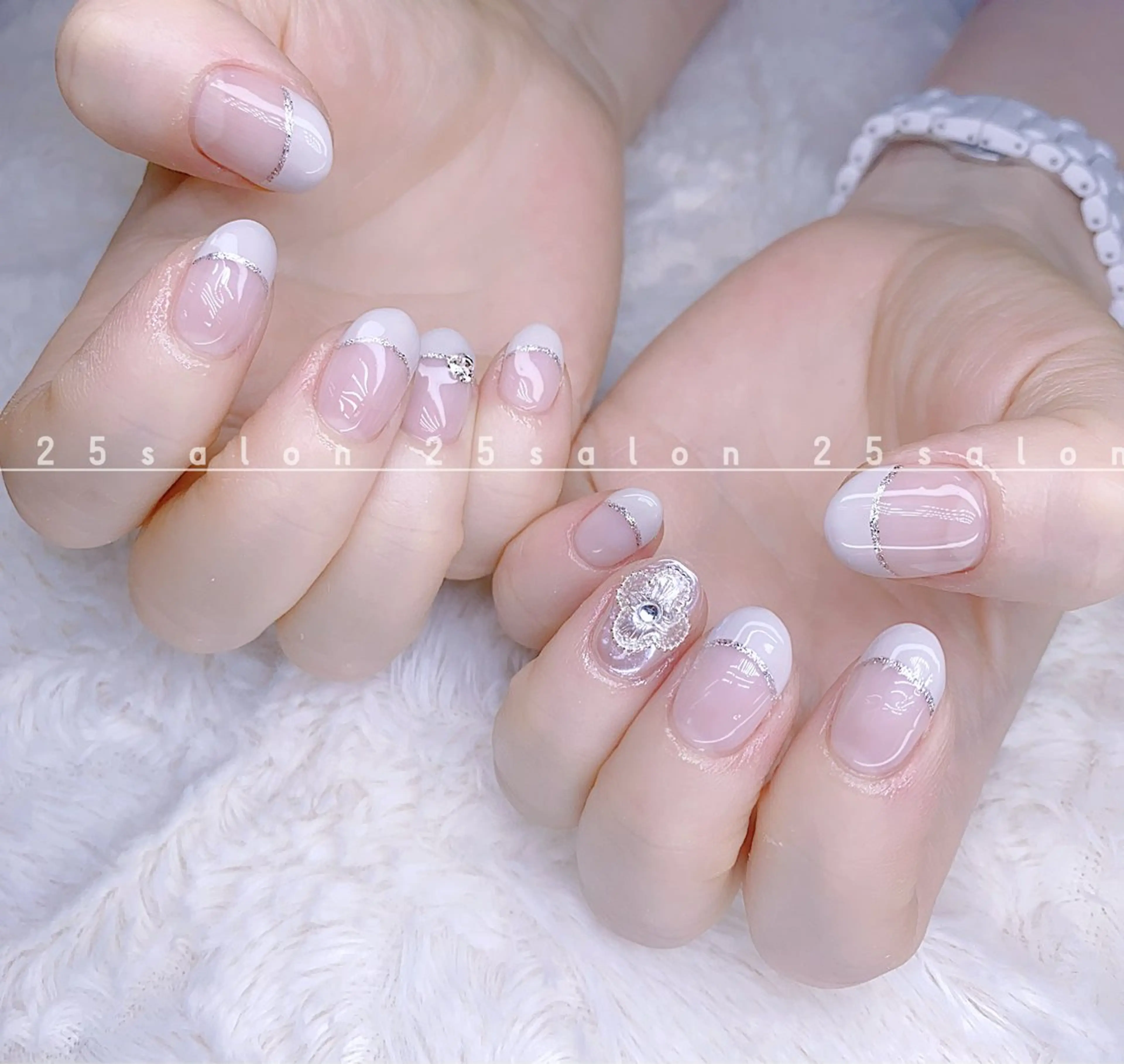 ネイル ジェルネイル 韓国ネイル ニュアンスネイル パラジェル ワンホンネイル 2 5のマツエク・マツパデザイン