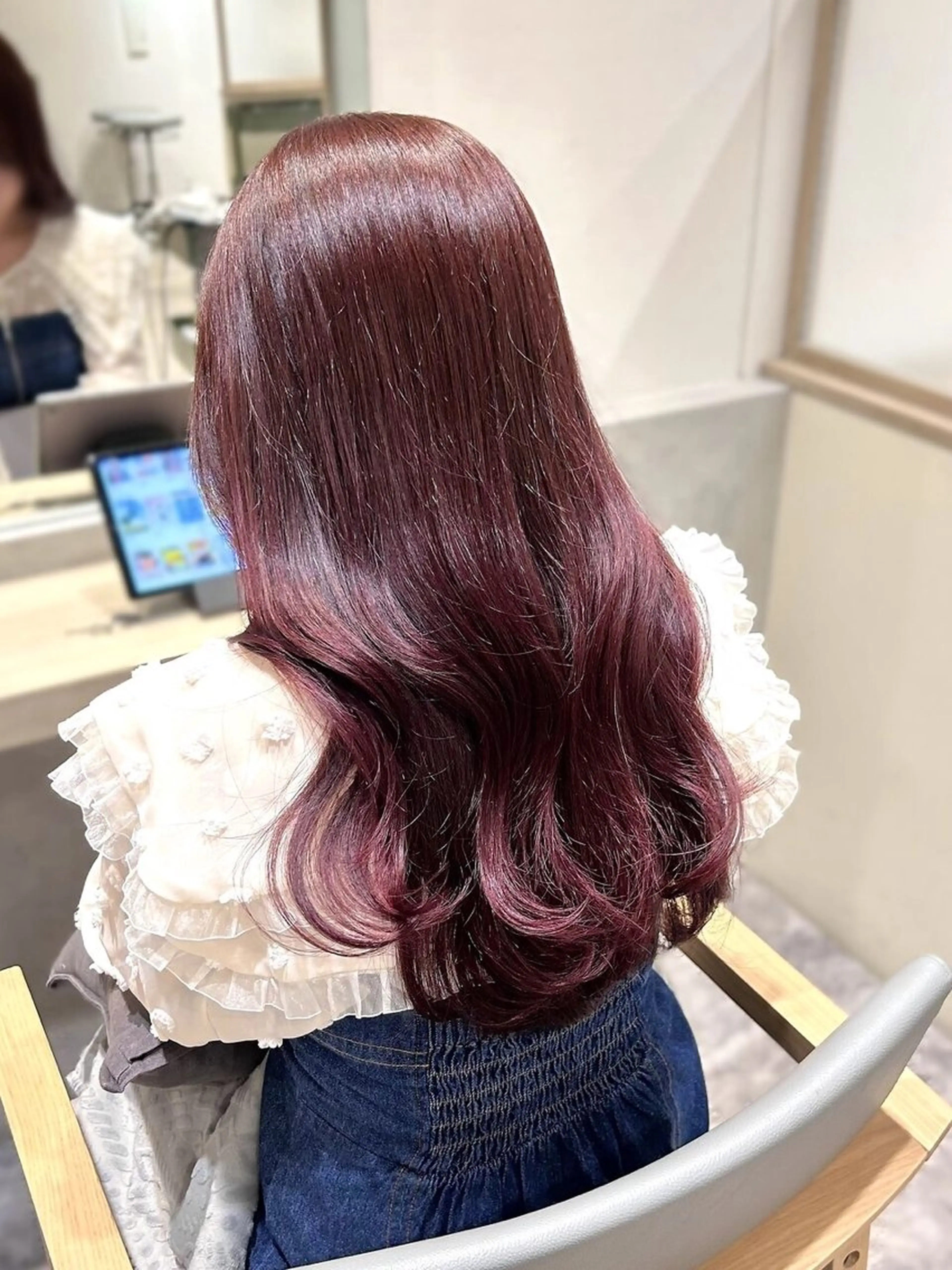ロング カラー ブリーチ ラベンダーカラー ブリーチなしカラー オレンジ ピンクカラー ヘアカラー lovest sayanaのヘアスタイル