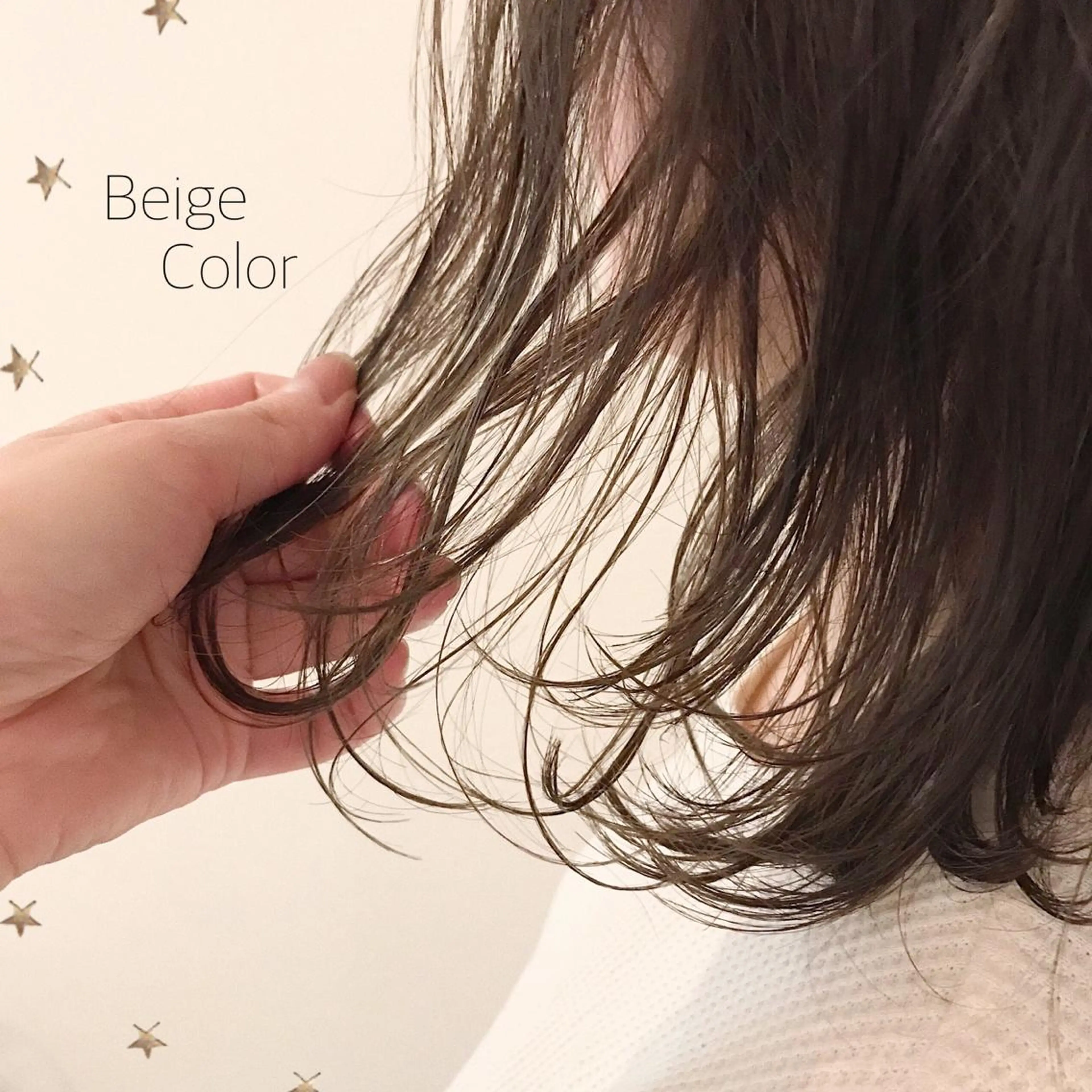 ミディアム カラー 市川 千夏のヘアスタイル