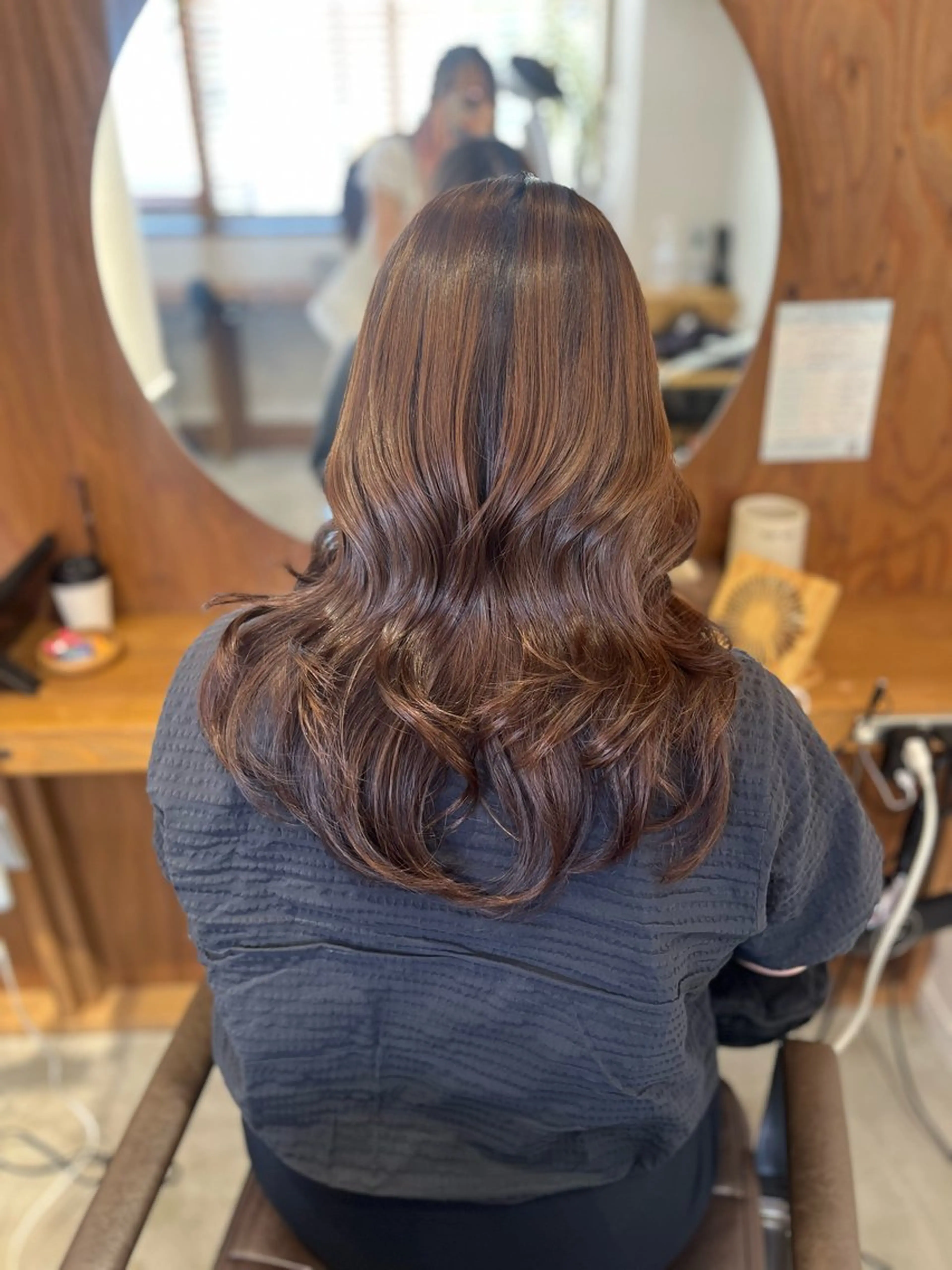 セミロング カット 縮毛矯正 トリートメント 塩川ももこ/ 自然な縮毛矯正のヘアスタイル